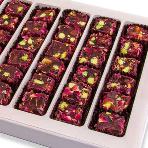 Gül Yapraklı Narlı Fıstıklı Lokum Küçük Paket 300g