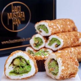 Antep Fıstıklı Kornet Lokum Büyük Paket 525g