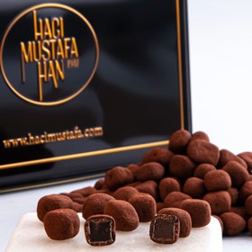 Çifte Kavrulmuş Kahveli Çikolatalı Lokum Büyük Paket 850g