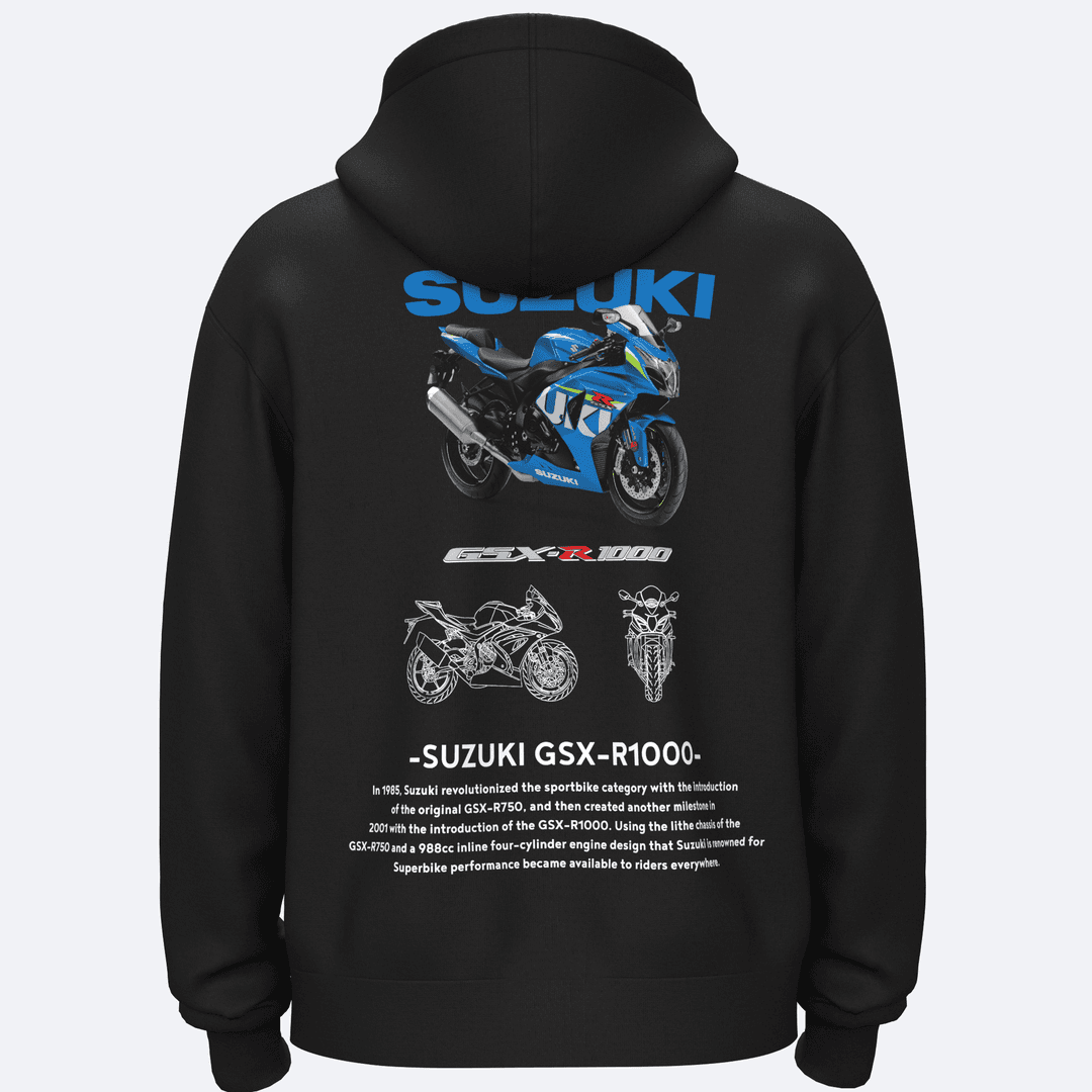 SUZUK GSX R 1000 Hoodie 3 plik ardonlu