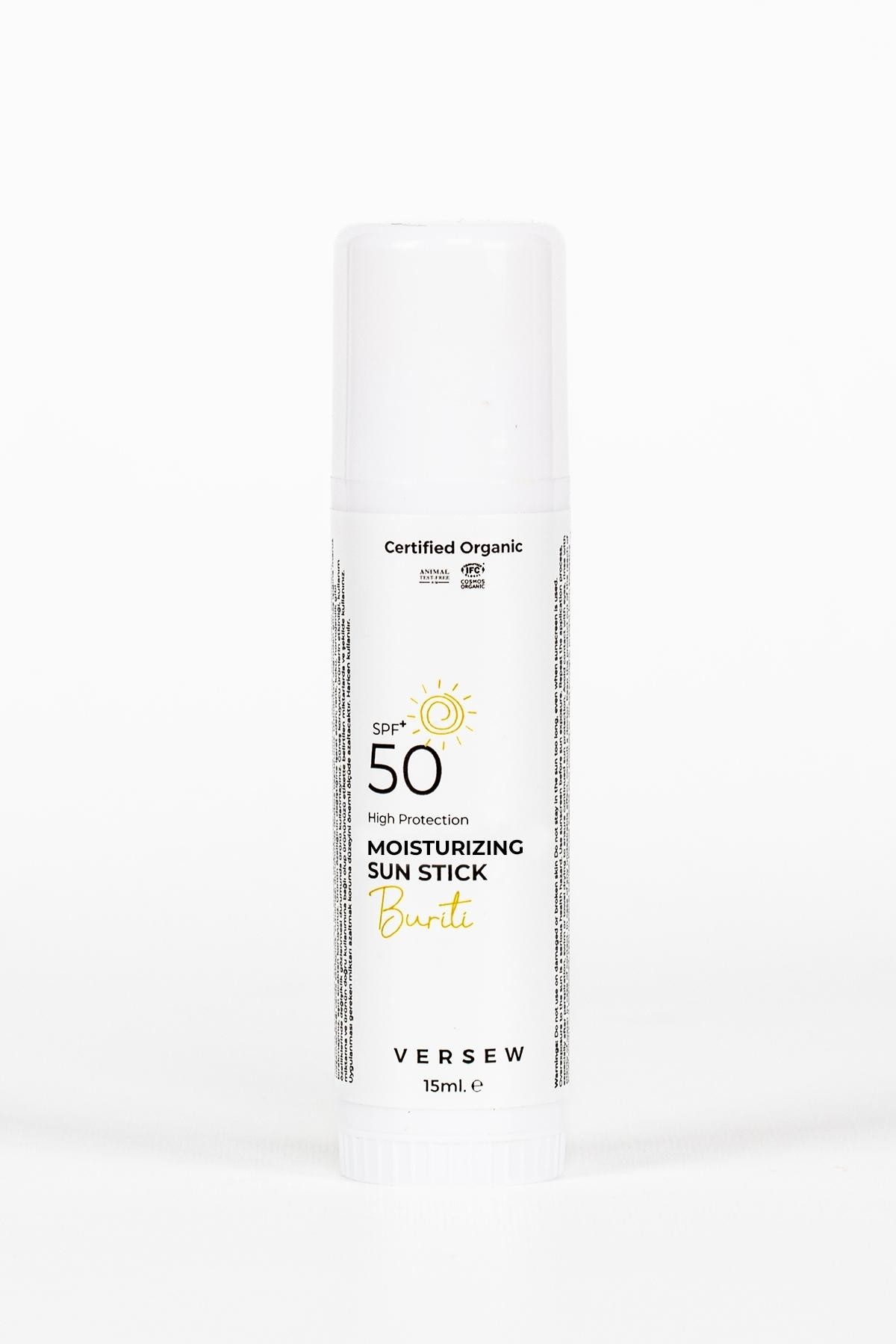 Versew Organik SPF 50+ Nemlendirici Etkili Güneş Koruyucu Stick 15ml