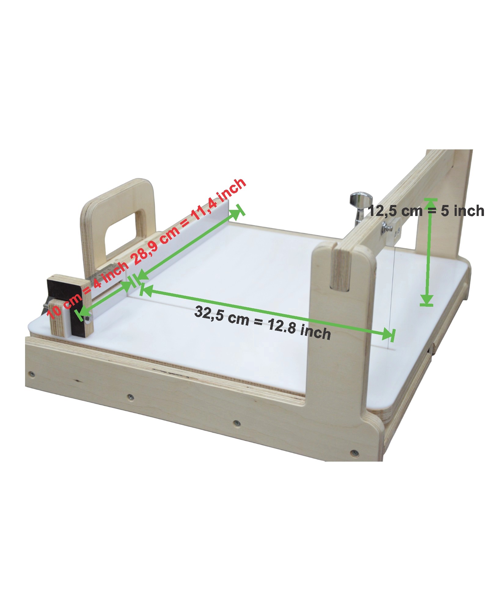 Adjustable Wooden Slab Soap Cutter | Rail System | Color Beige