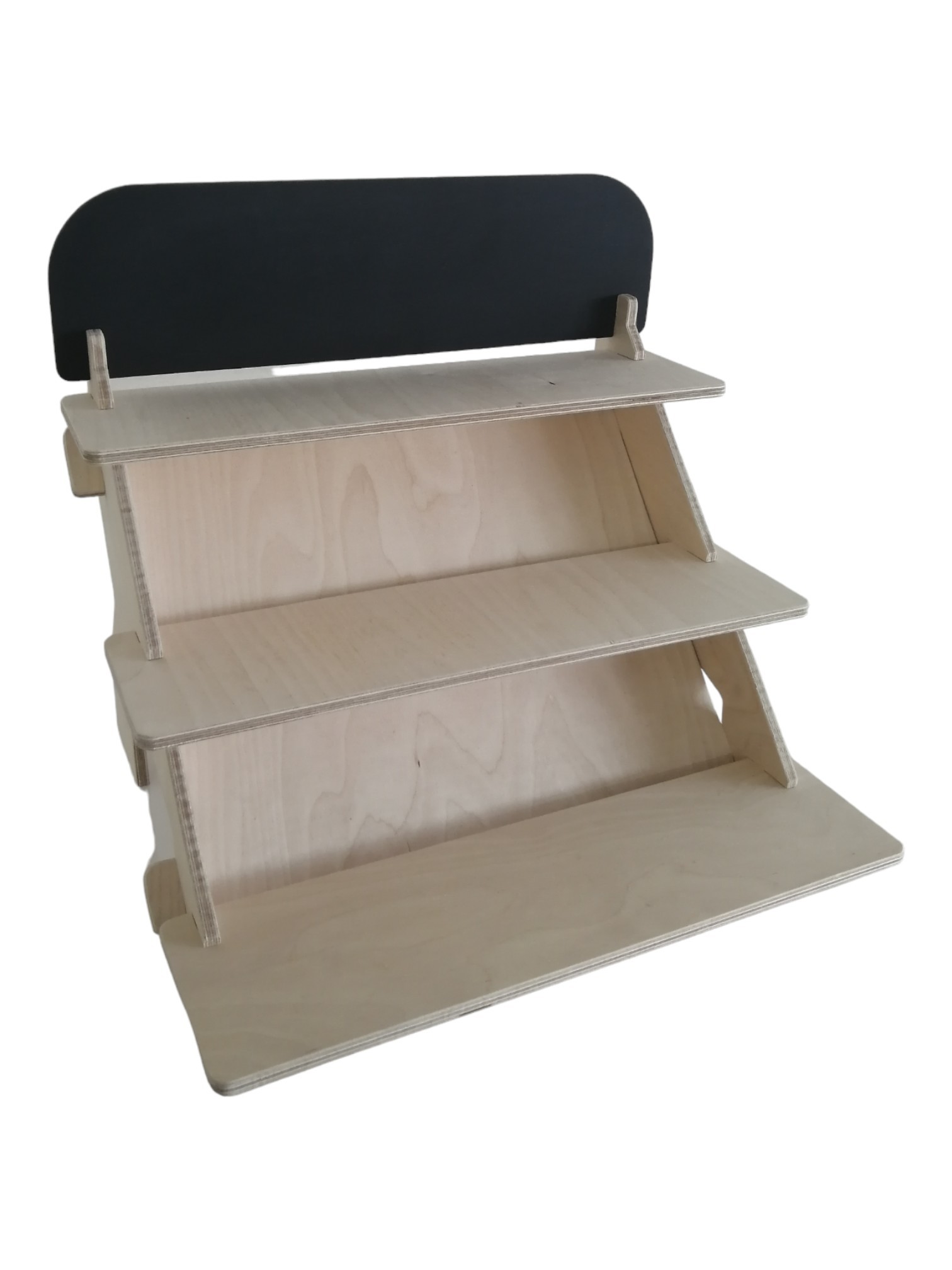 3 Shelf Portable Display- Chalk Board