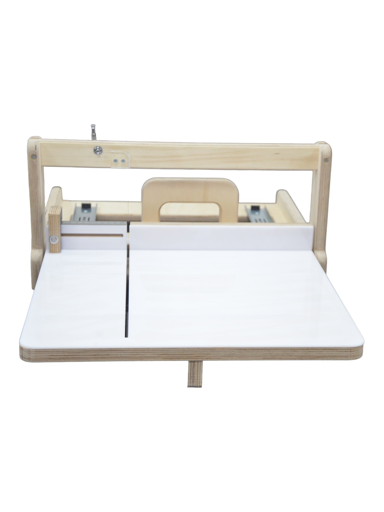 Adjustable Wooden Slab Soap Cutter | Rail System | Color Beige