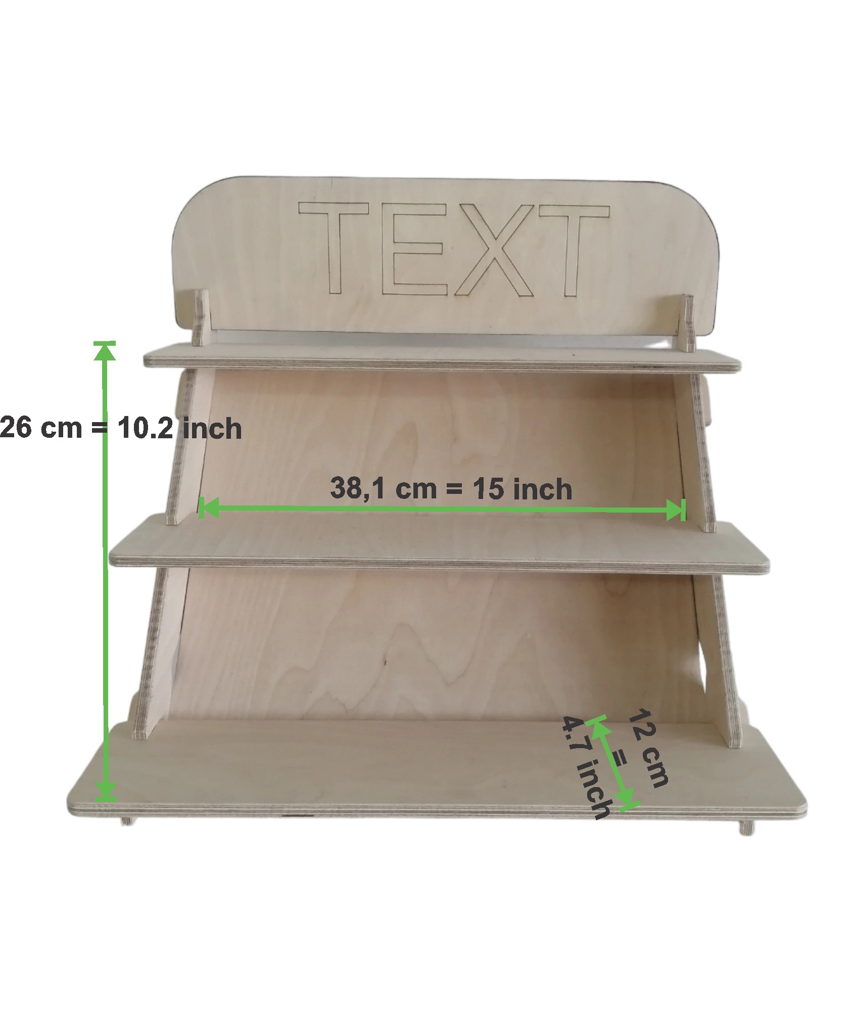 3 Shelf Portable Display- Chalk Board