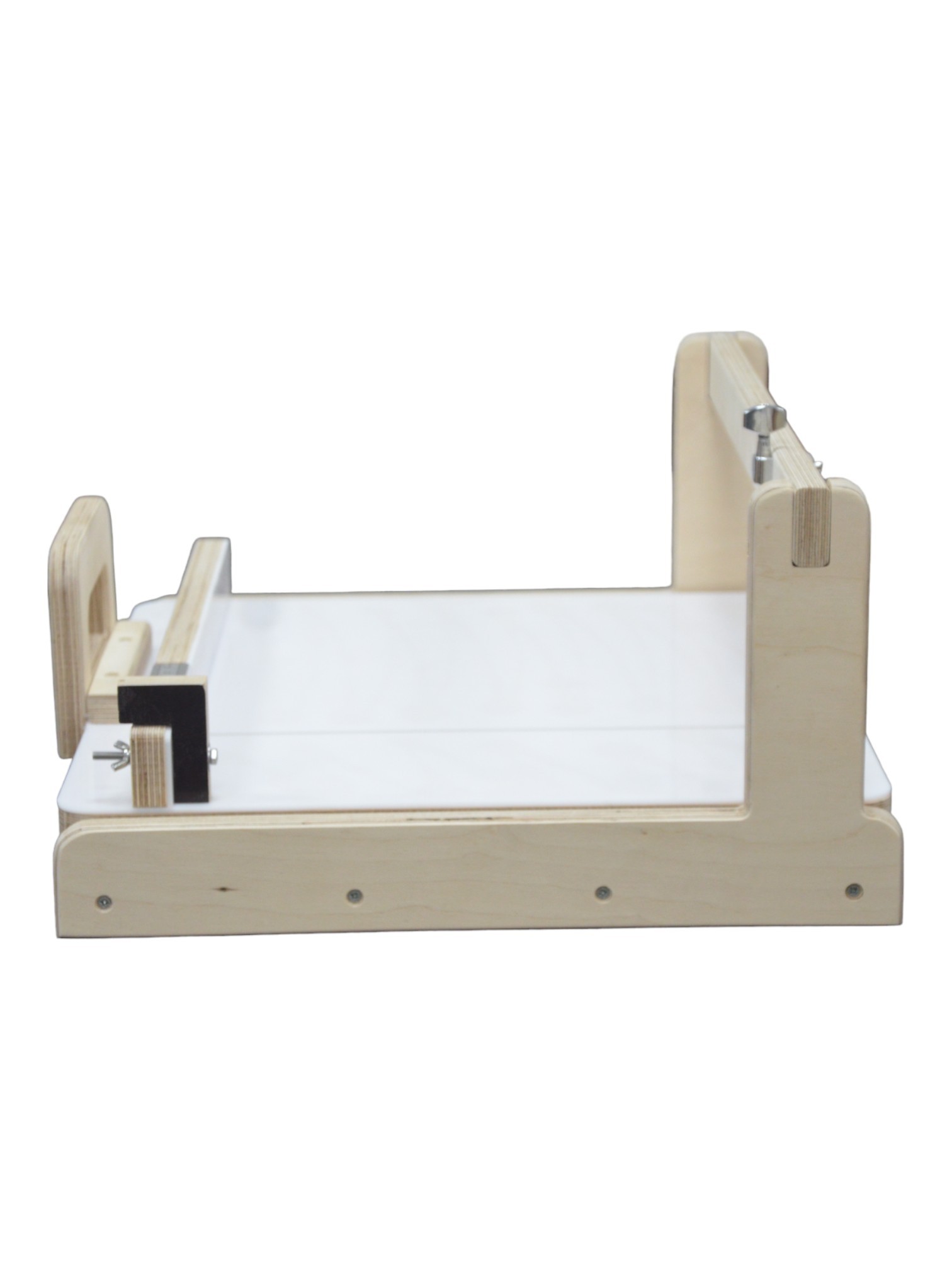 Adjustable Wooden Slab Soap Cutter | Rail System | Color Beige