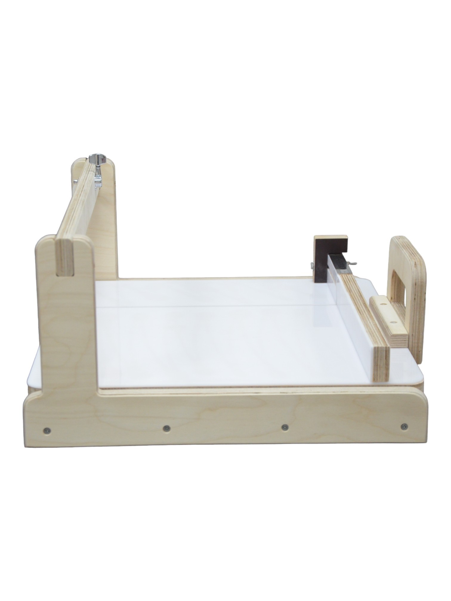 Adjustable Wooden Slab Soap Cutter | Rail System | Color Beige