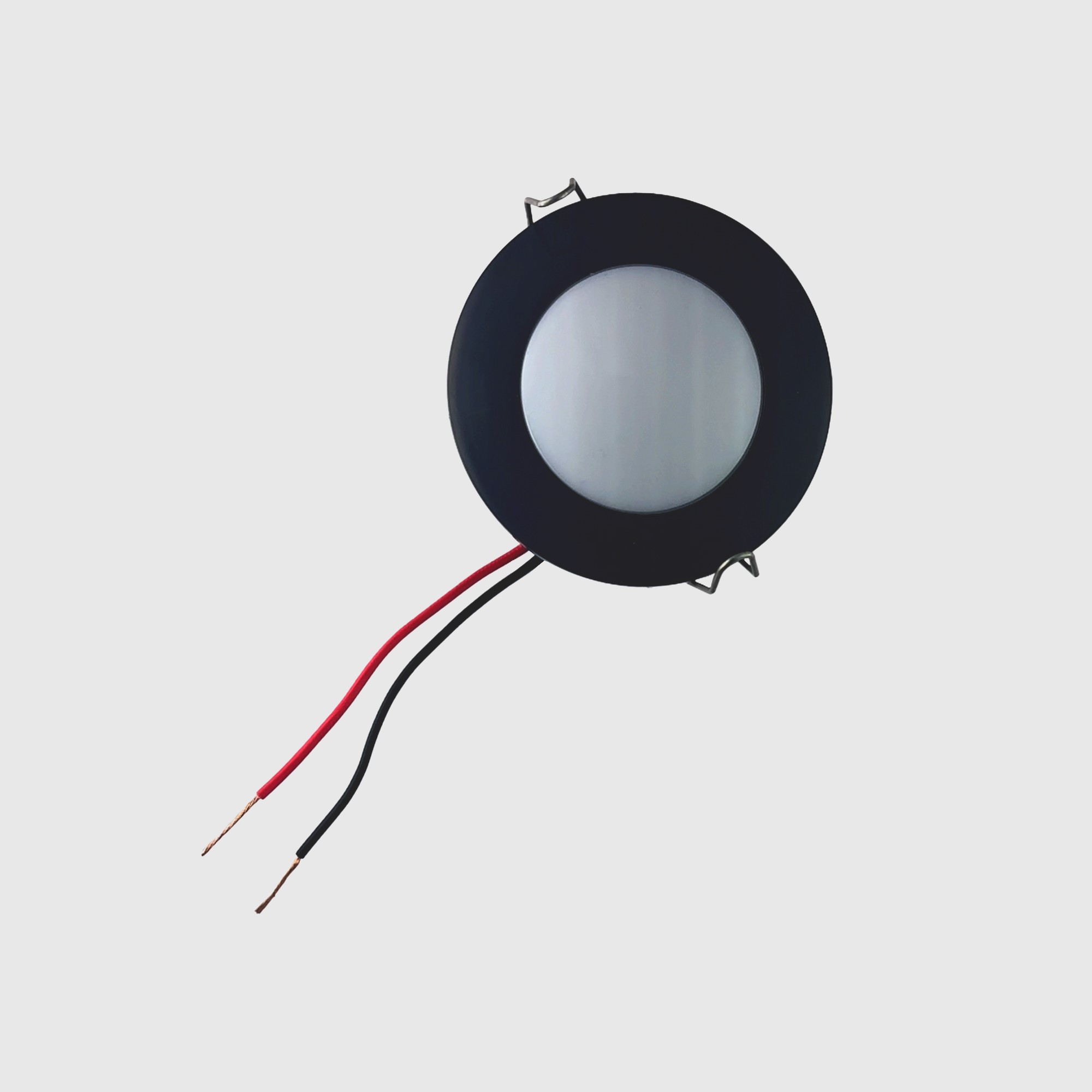  Yaylı Gömme LED Spot 10-30V (Tekne & Karavan Uyumlu)  - Siyah
