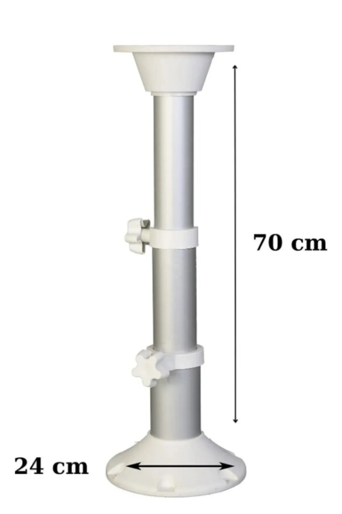 Tekne Karavan Teleskopik Masa Ayağı 3 Kademe (30 cm-70 cm aralığında ayarlanır)