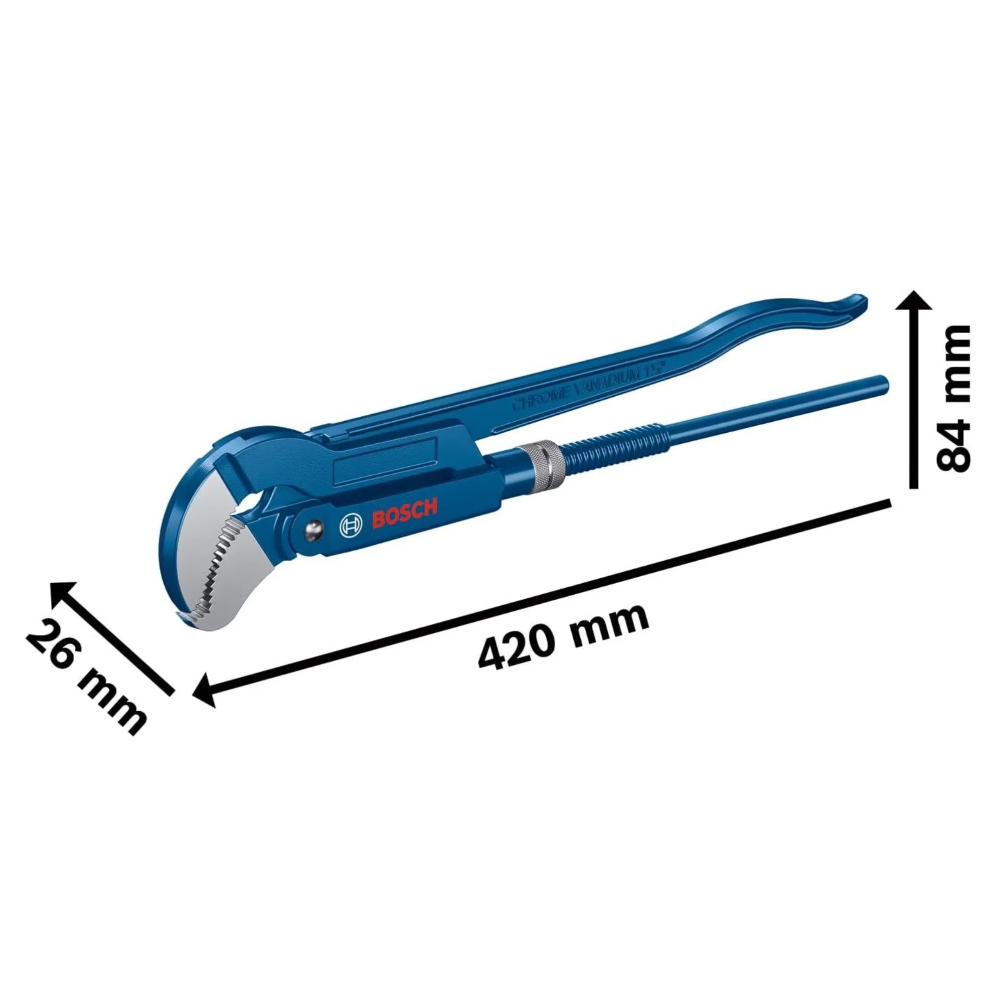 BOSCH MAŞALI BORU ANAHTARI 1" 45° 1600A02W3T