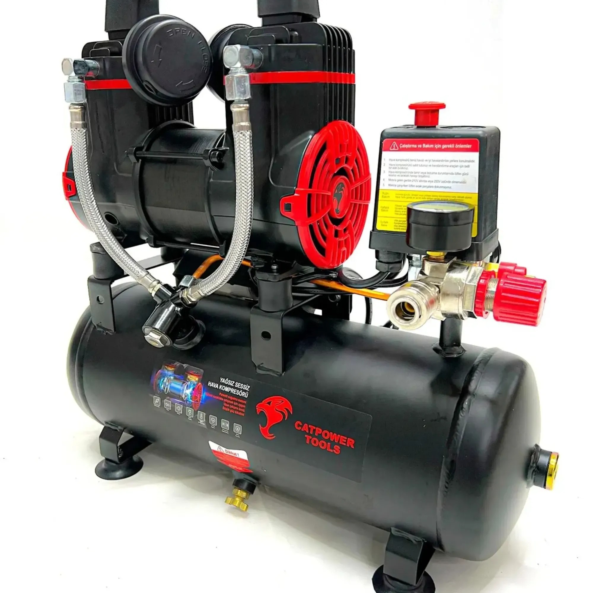 Catpower Sessiz-Yağsız Kompresör 8 LT CAT1110