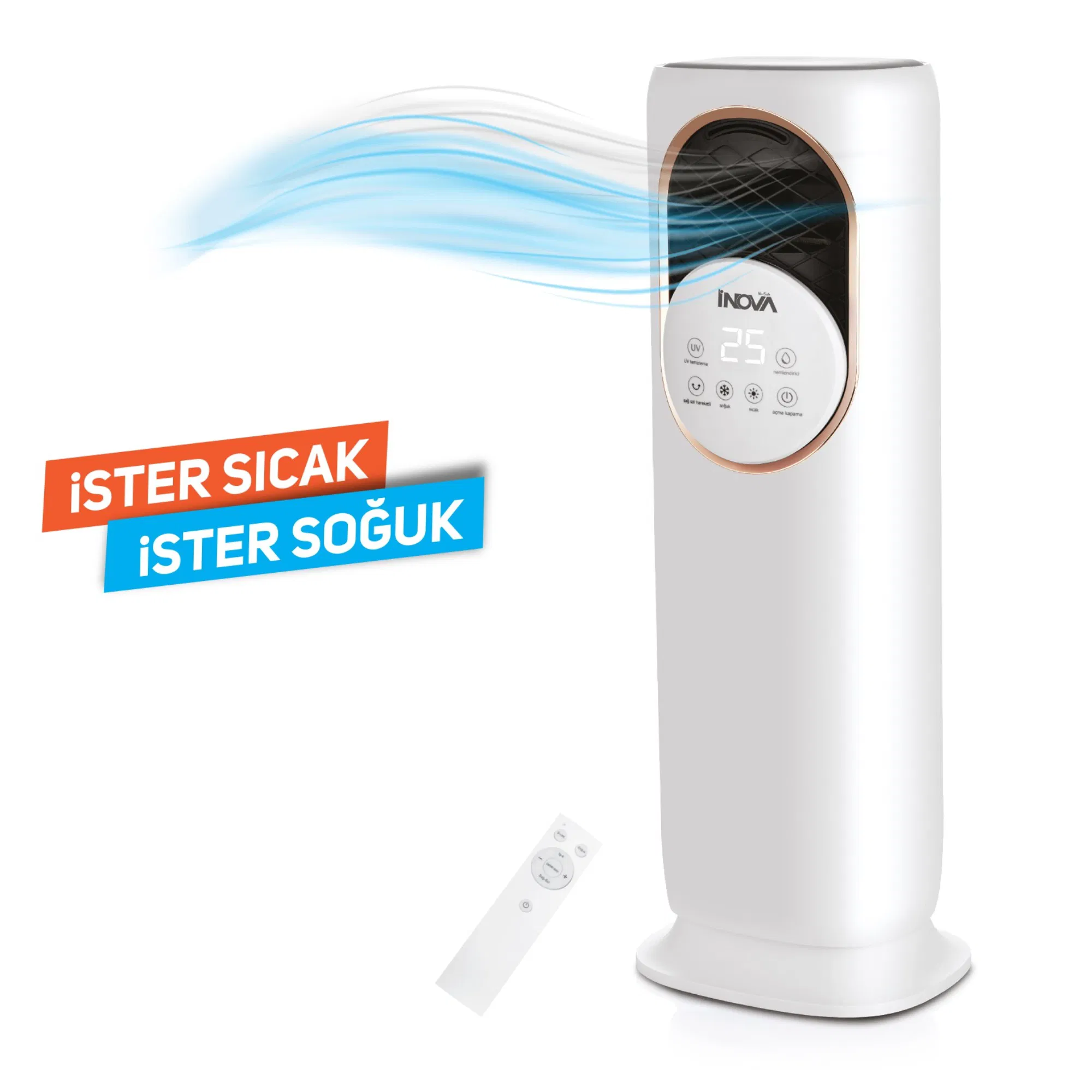 İNOVA APOLLO ISITICI SOĞUTUCU KUMANDALI 1800 W