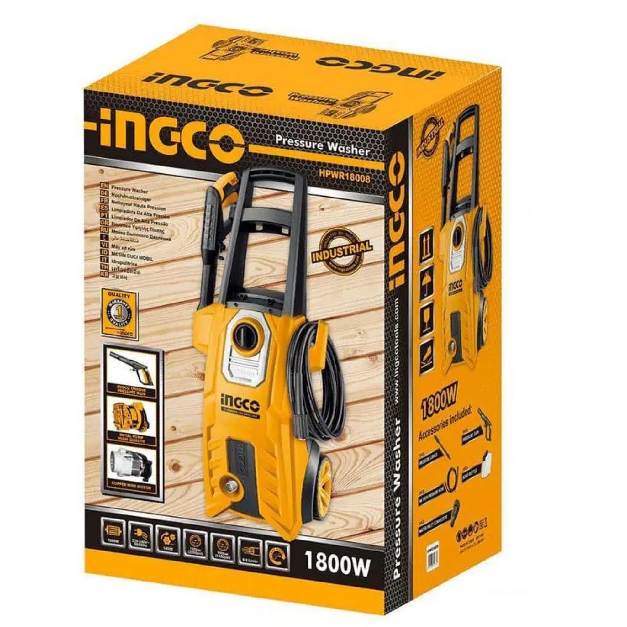 İngco HPWR18008 Oto Yıkama Makinesi 150 BAR