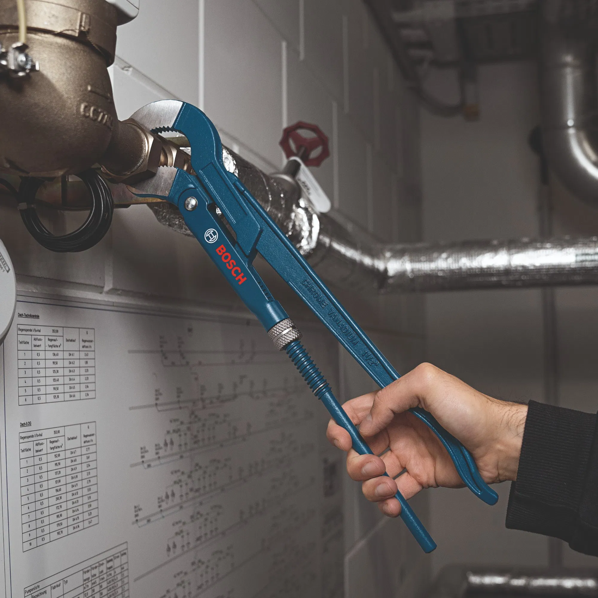 BOSCH MAŞALI BORU ANAHTARI 1" 45° 1600A02W3T