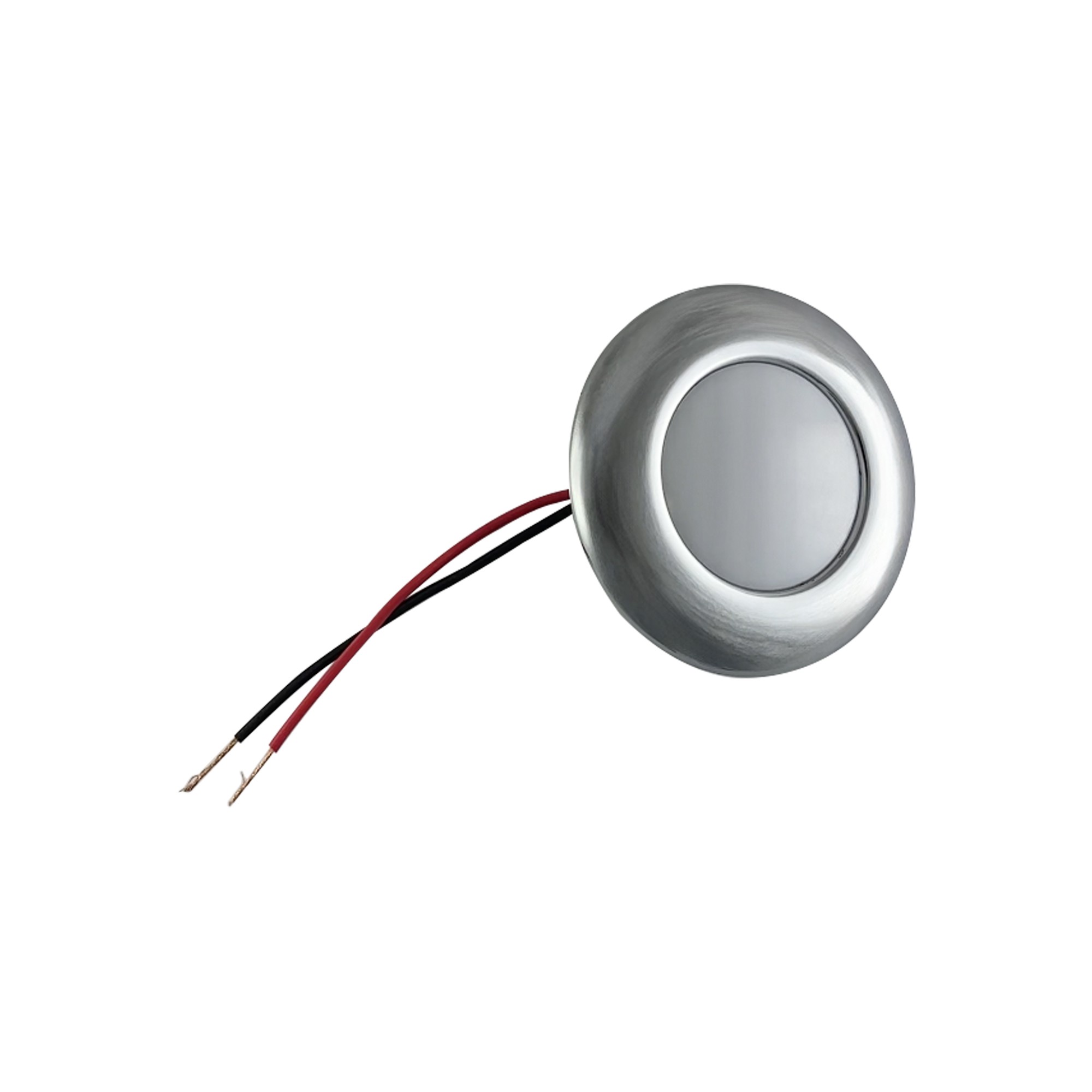 Ufo Tavan Lambası 75 mm - 12V (Tekne & Karavan Uyumlu)  - Krom