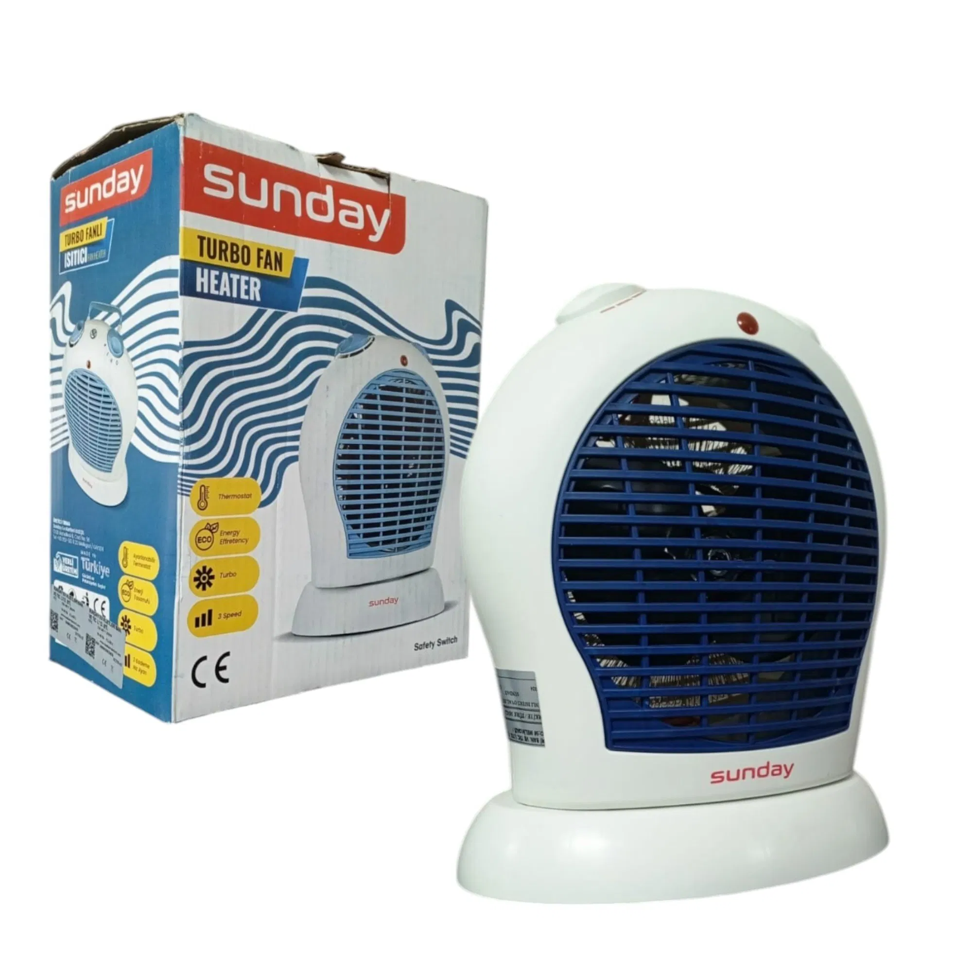 İNOVA SUNDAY TURBO FANLI ISITICI OVAL 2000 W