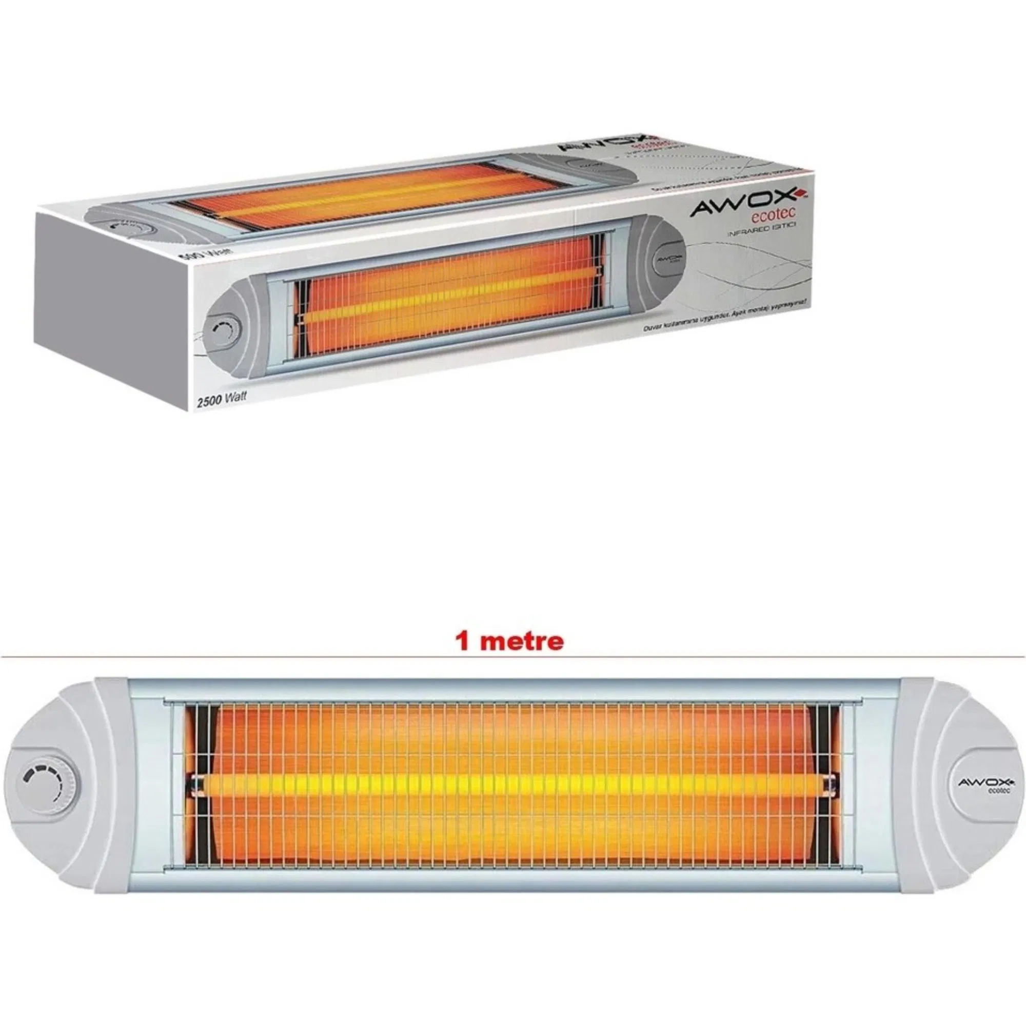 AWOX ECOTEC DUVAR TİPİ ISITICI SOBA 2500 W