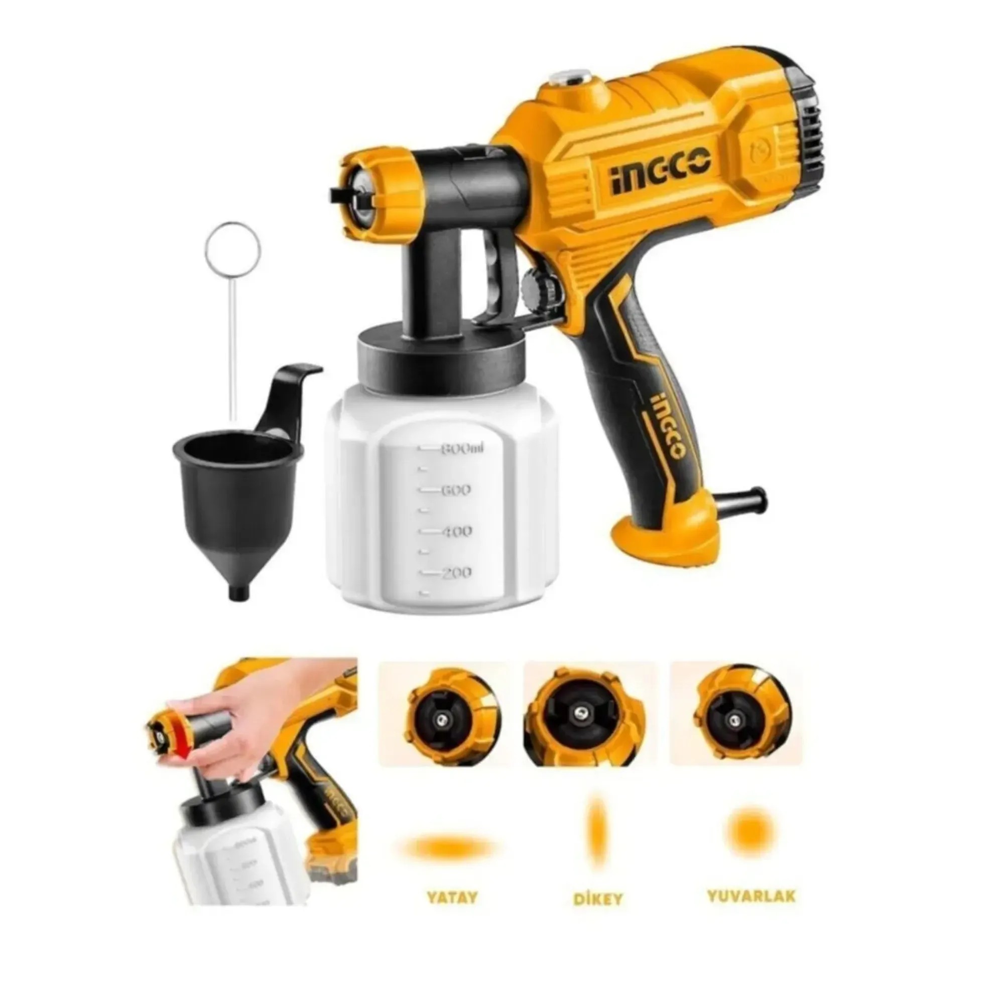 İNGCO SPG3508 ELEKTRİKLİ BOYA TABANCASI 450W