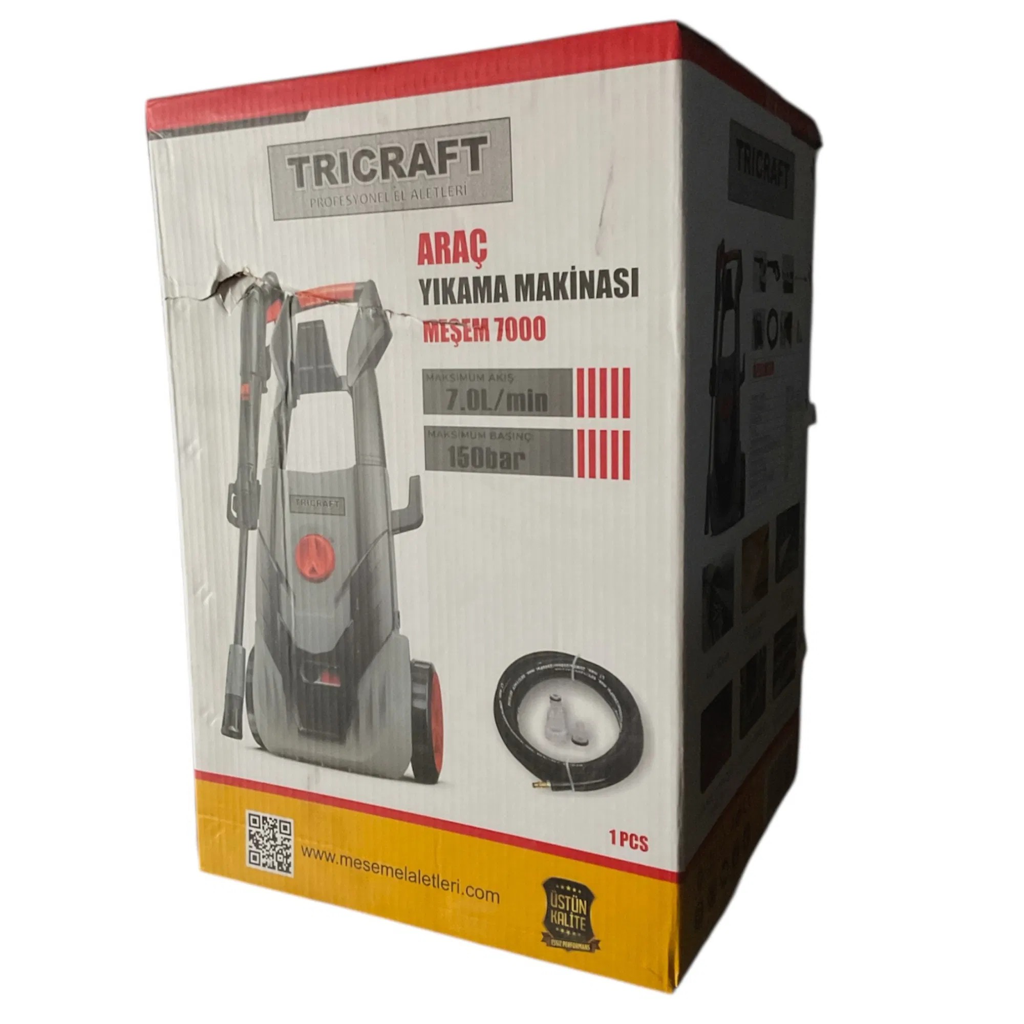 Meşem Tricraft Oto Yıkama Makinesi 150 BAR KOD:7000