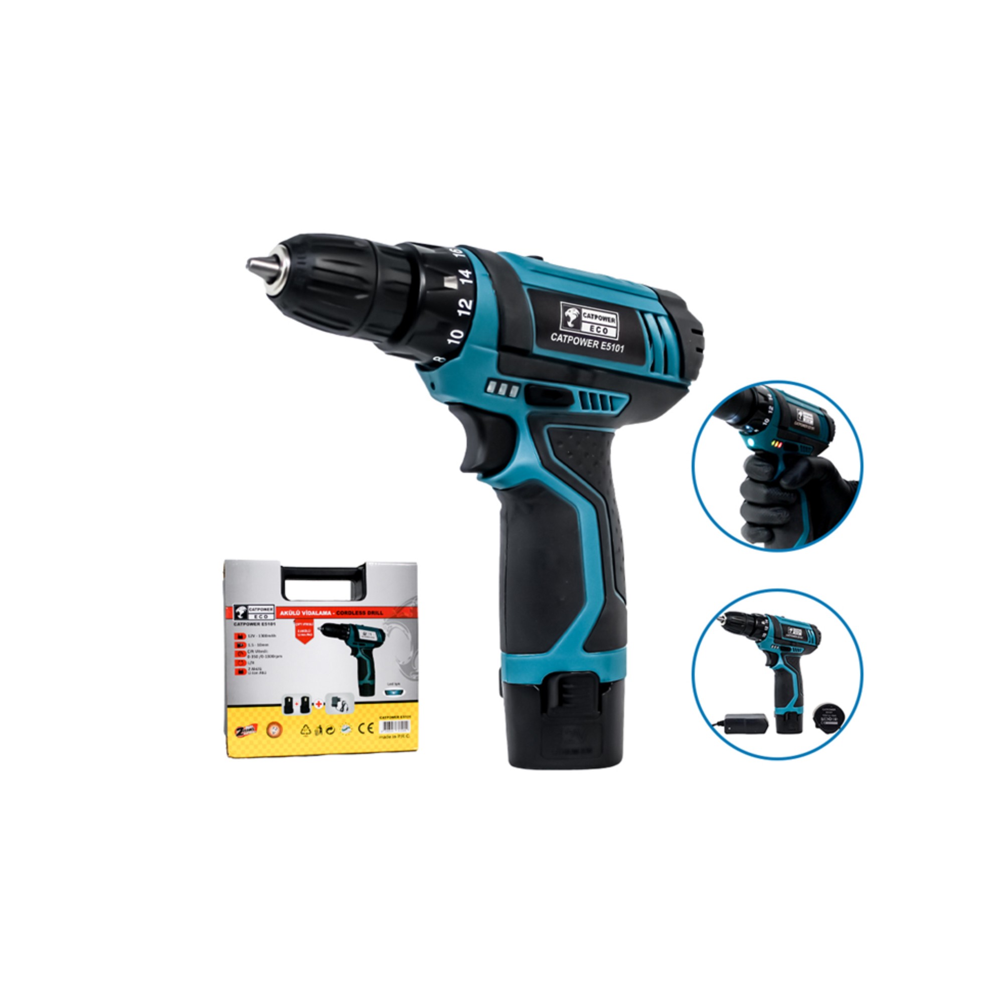 CATPOWER Akülü Vidalama 12V CATE5101