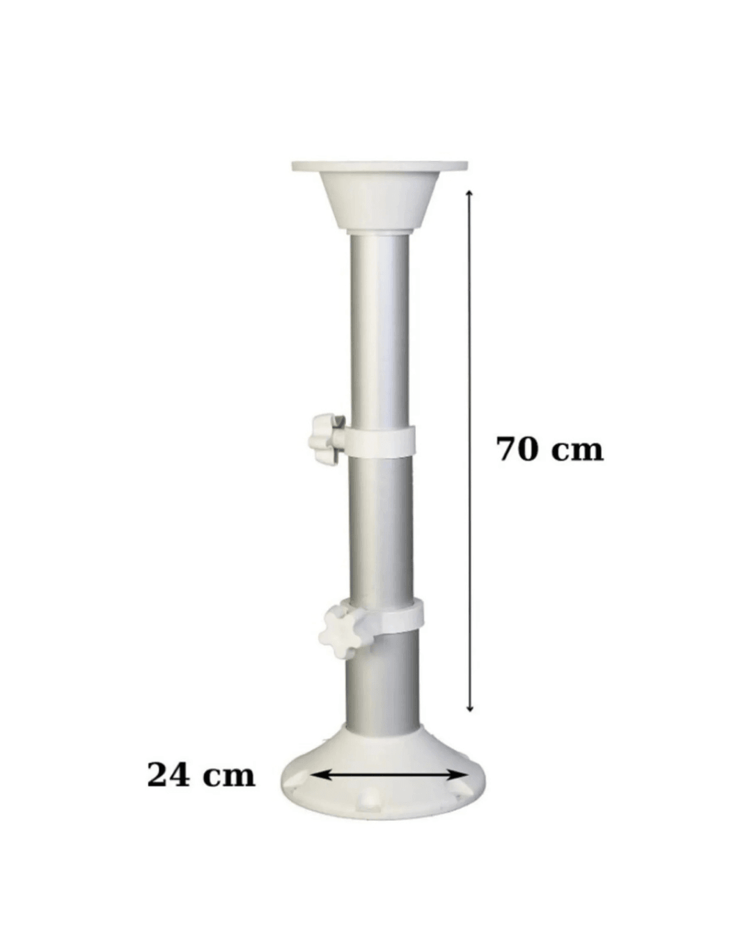 Tekne Karavan Teleskopik Masa Ayağı 3 Kademe (30 cm-70 cm aralığında ayarlanır)