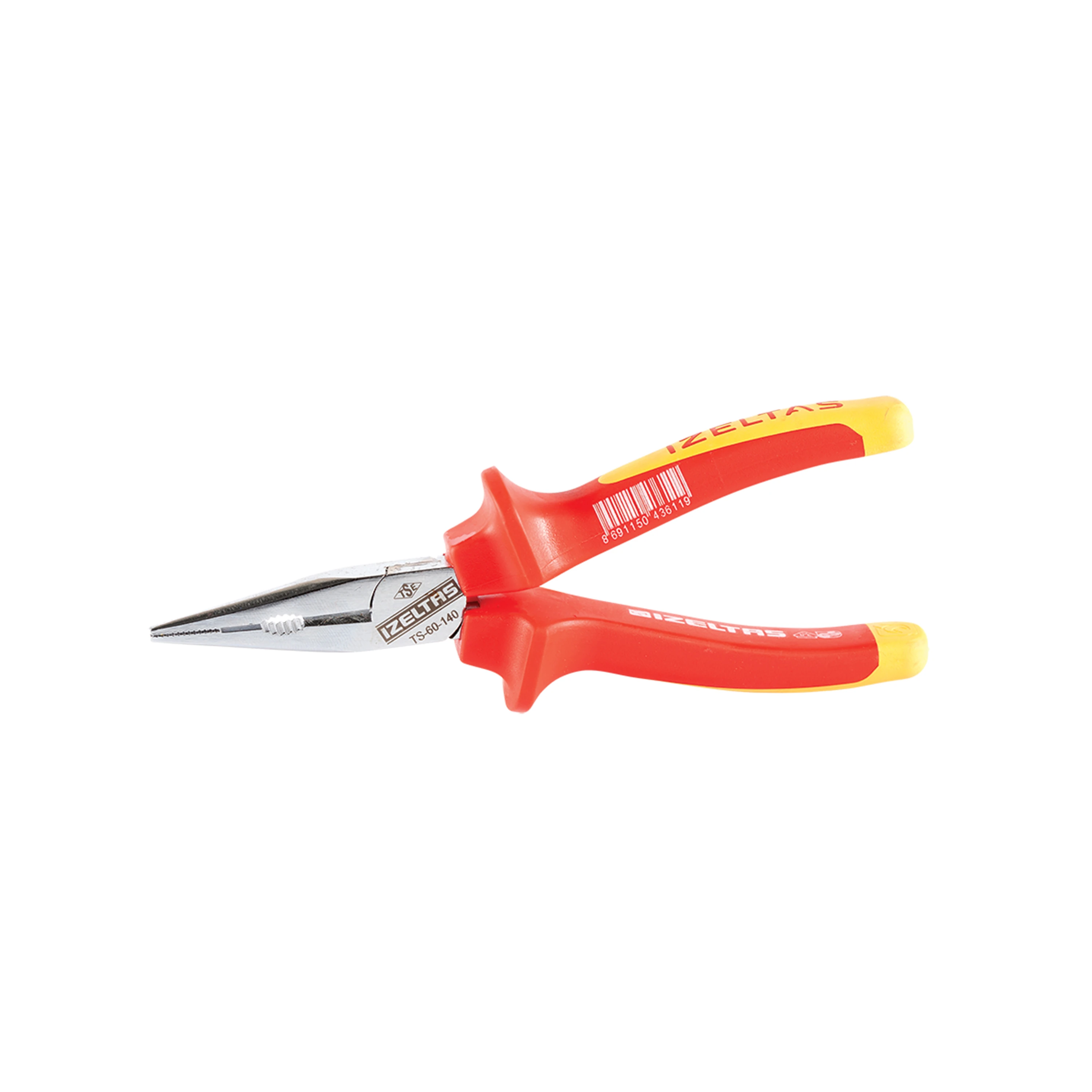 İzeltaş 1000V İzoleli Elektrikçi Kargaburun Düz Uçlu - 160