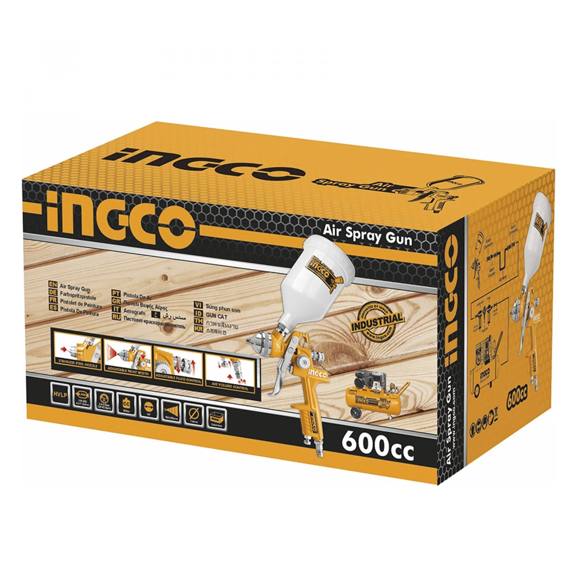 İNGCO ASG1061 ÜSTTEN DEPO BOYA TABANCASI 1.4 MM