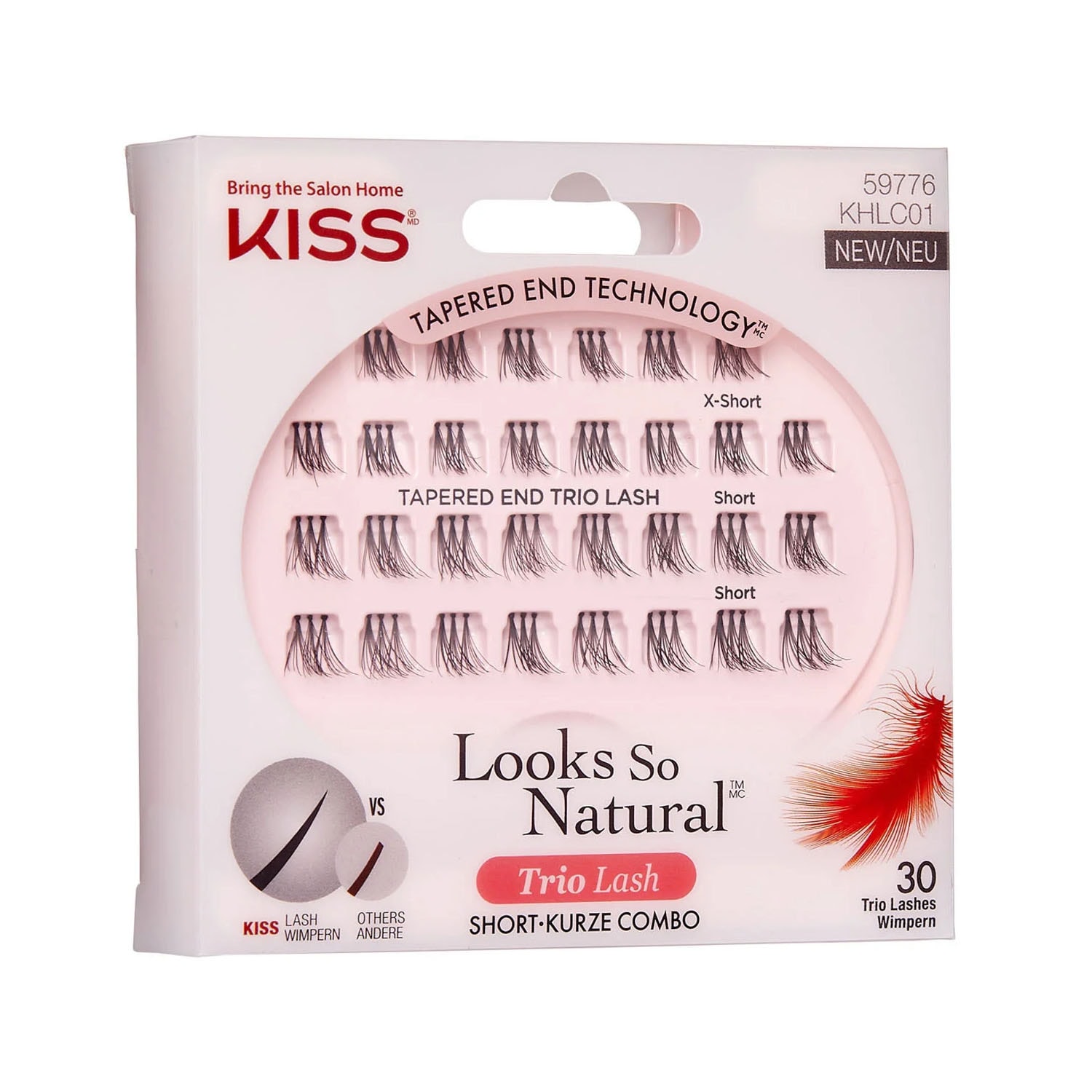 Kiss Trio Tekli Takma Kirpik - Short
