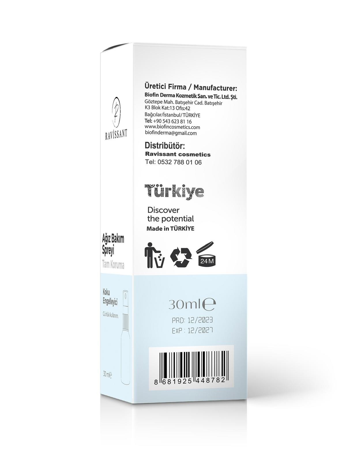 Ravissant Alkolsüz Ağız Kokusu Önleyici Sprey 30ml