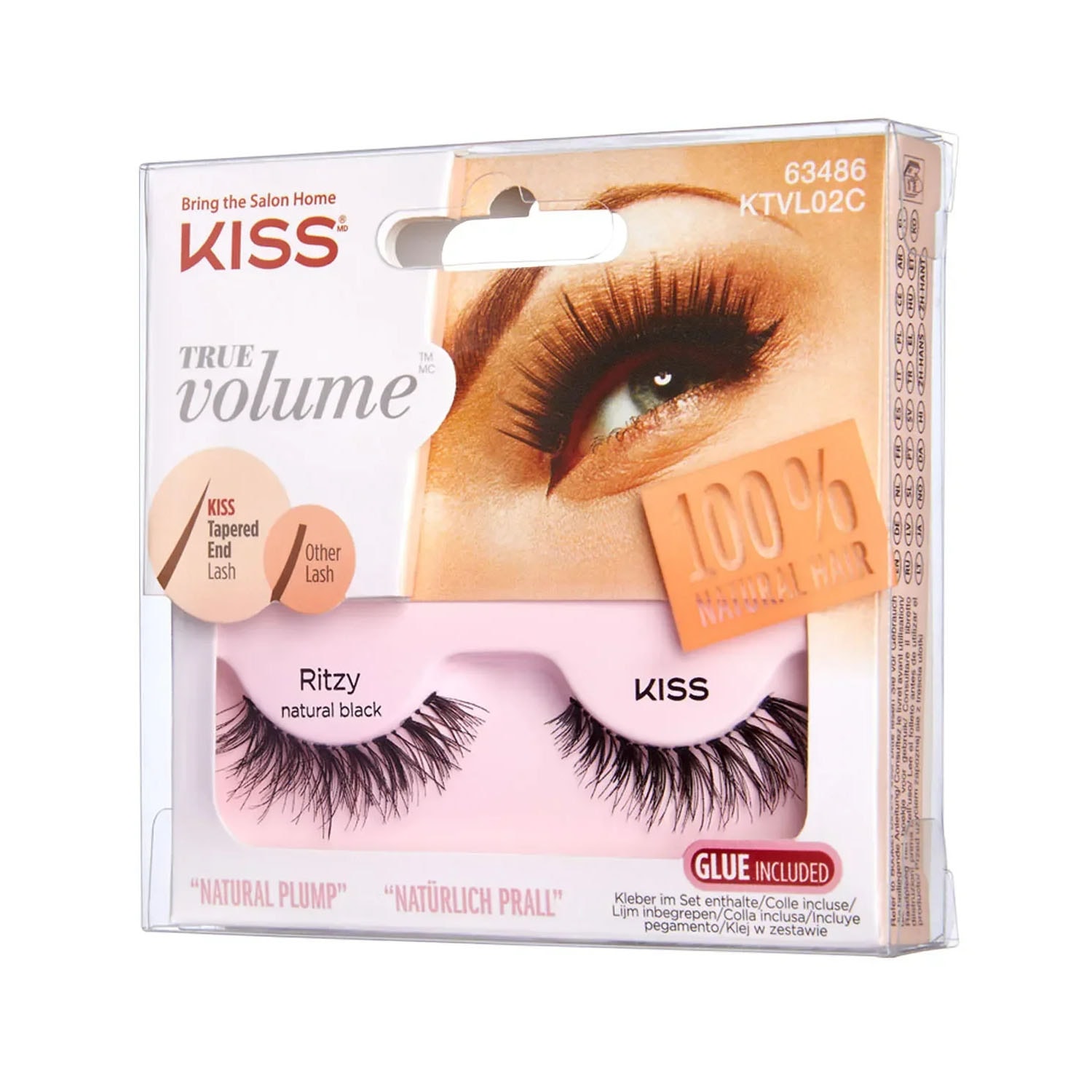 Kiss Bütün Takma Kirpik %100 Insan Saçı - Ritzy