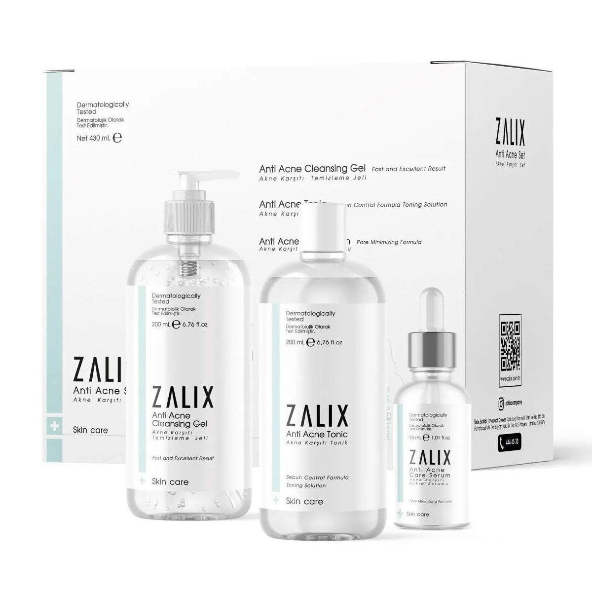 Zalix Akne Sivilce ve Siyah Nokta Karşıtı Set