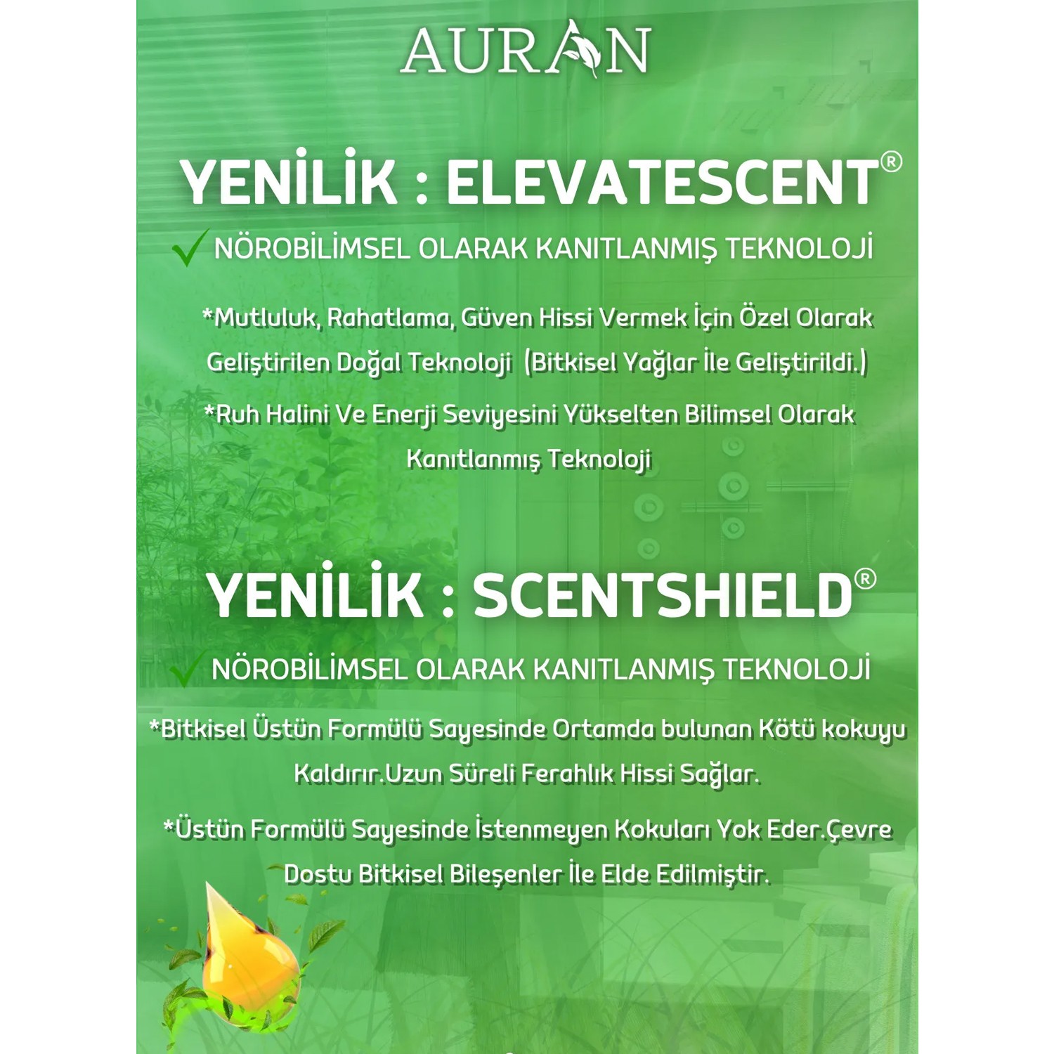 Auran Çubuklu Beyaz Sabun Oda Kokusu Esansiyel Uçucu Yağ 50ml