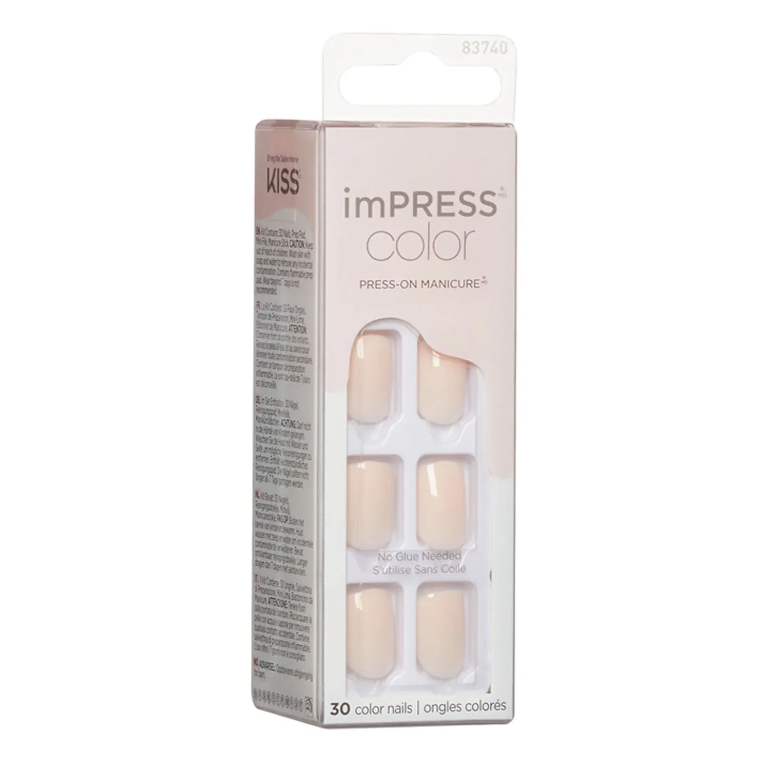 Impress Color Kendinden Yapışkanlı Takma Tırnak Kısa Nude