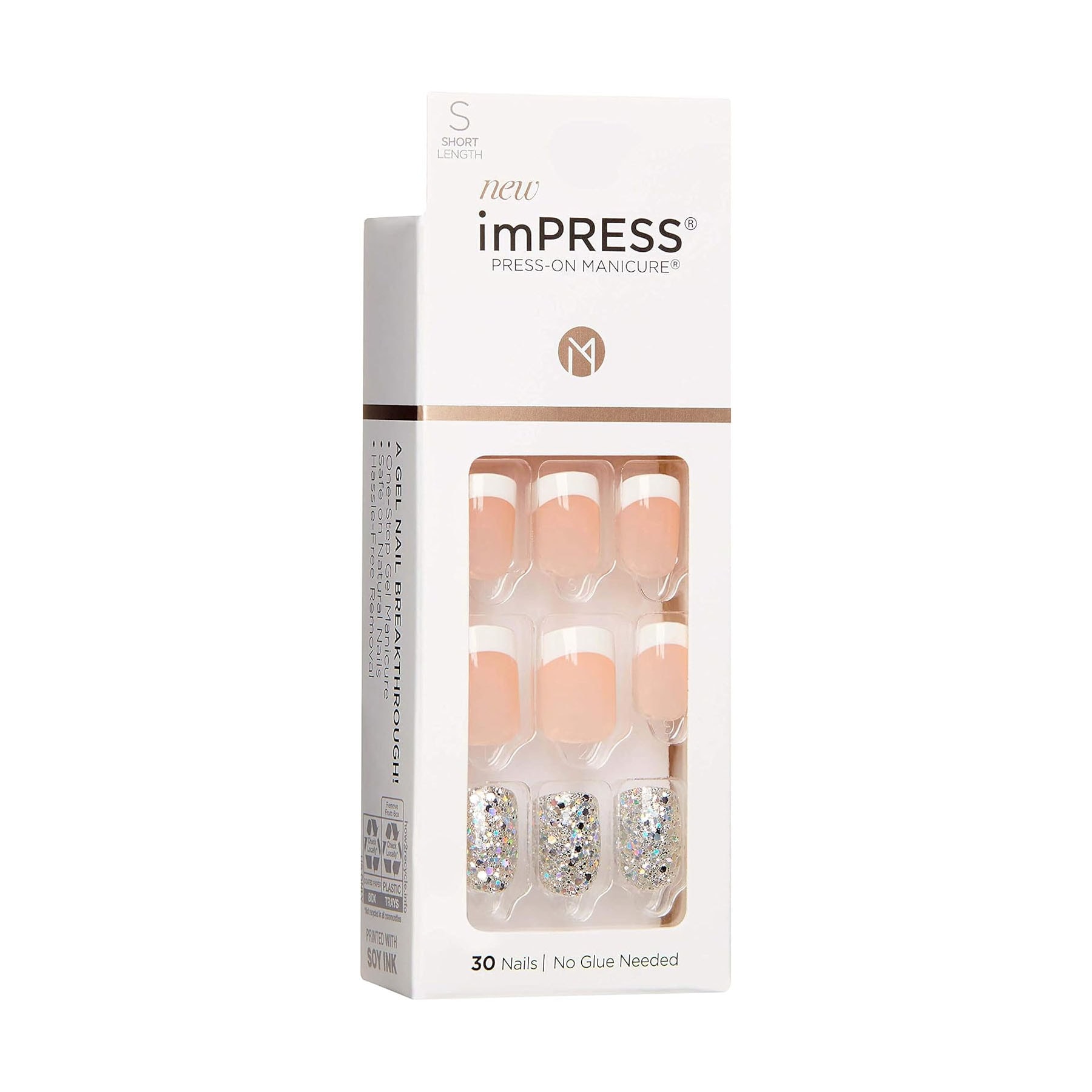 Impress French Simli Kendinden Yapışkanlı Kısa Takma Tırnak