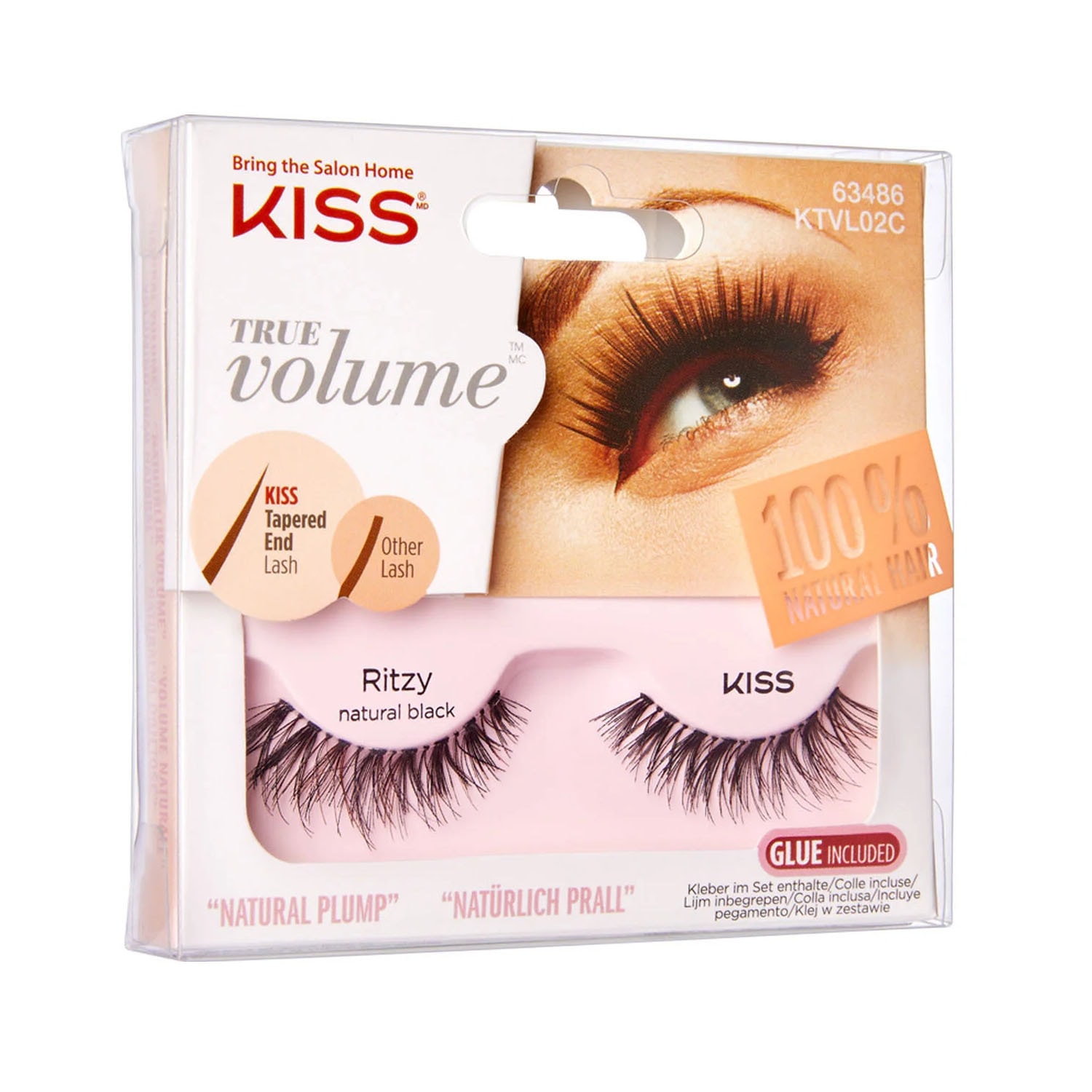 Kiss Bütün Takma Kirpik %100 Insan Saçı - Ritzy
