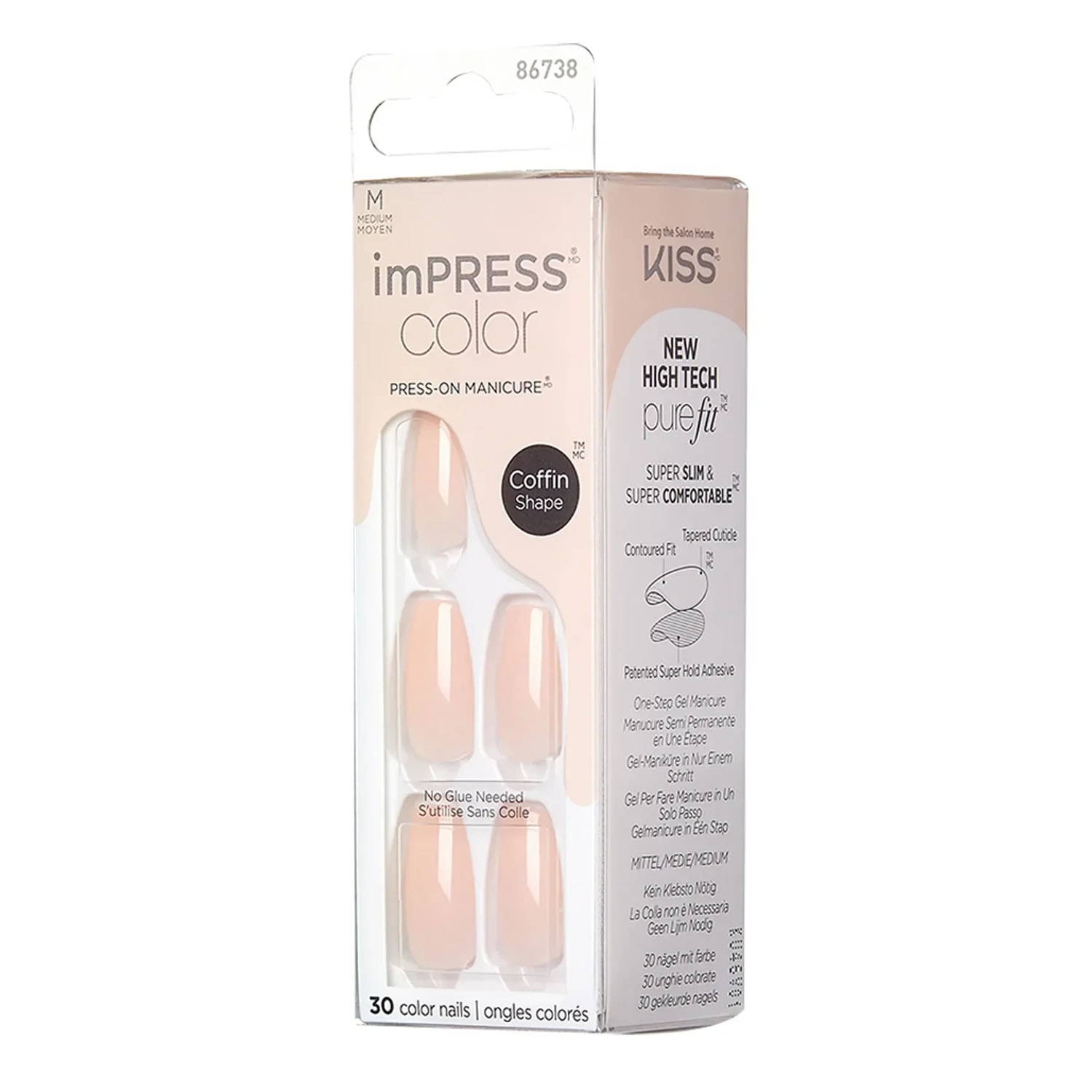 Impress Color Kendinden Yapışkanlı Takma Tırnak Bubble Kiss