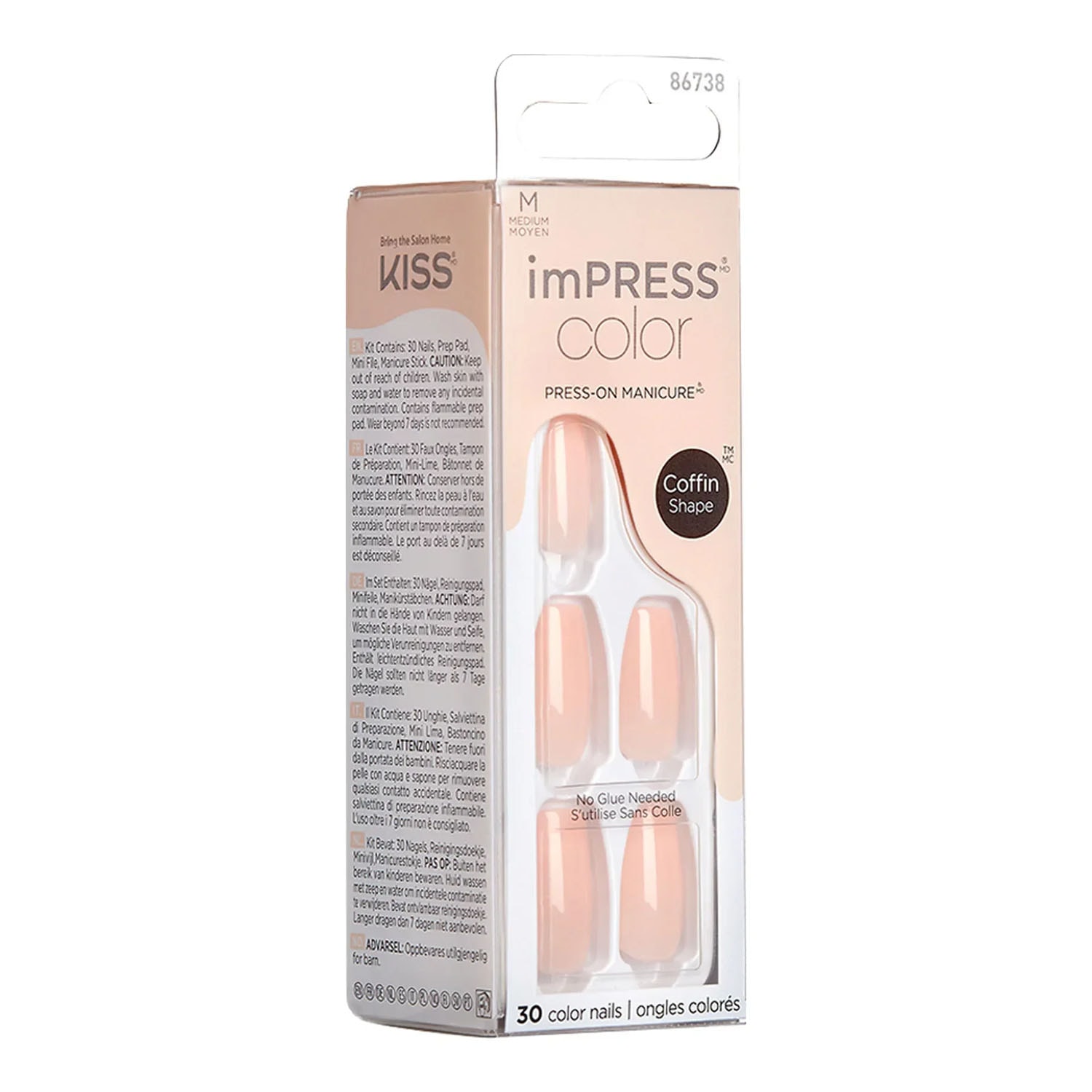 Impress Color Kendinden Yapışkanlı Takma Tırnak Bubble Kiss