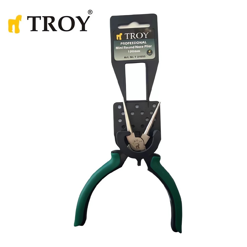 Troy 21055 Elektronikçi Yuvarlak Uçlu Kargaburun 130mm