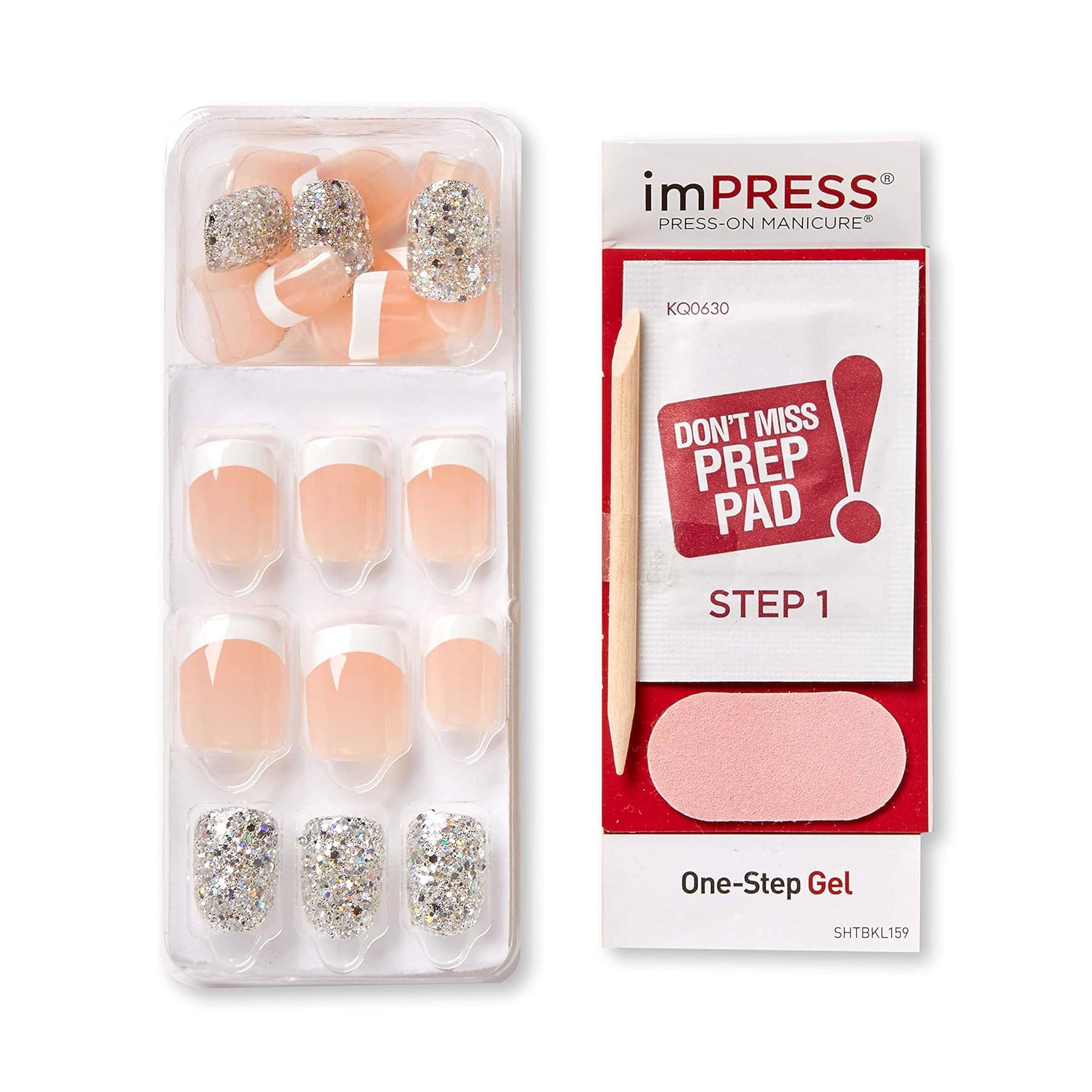 Impress French Simli Kendinden Yapışkanlı Kısa Takma Tırnak