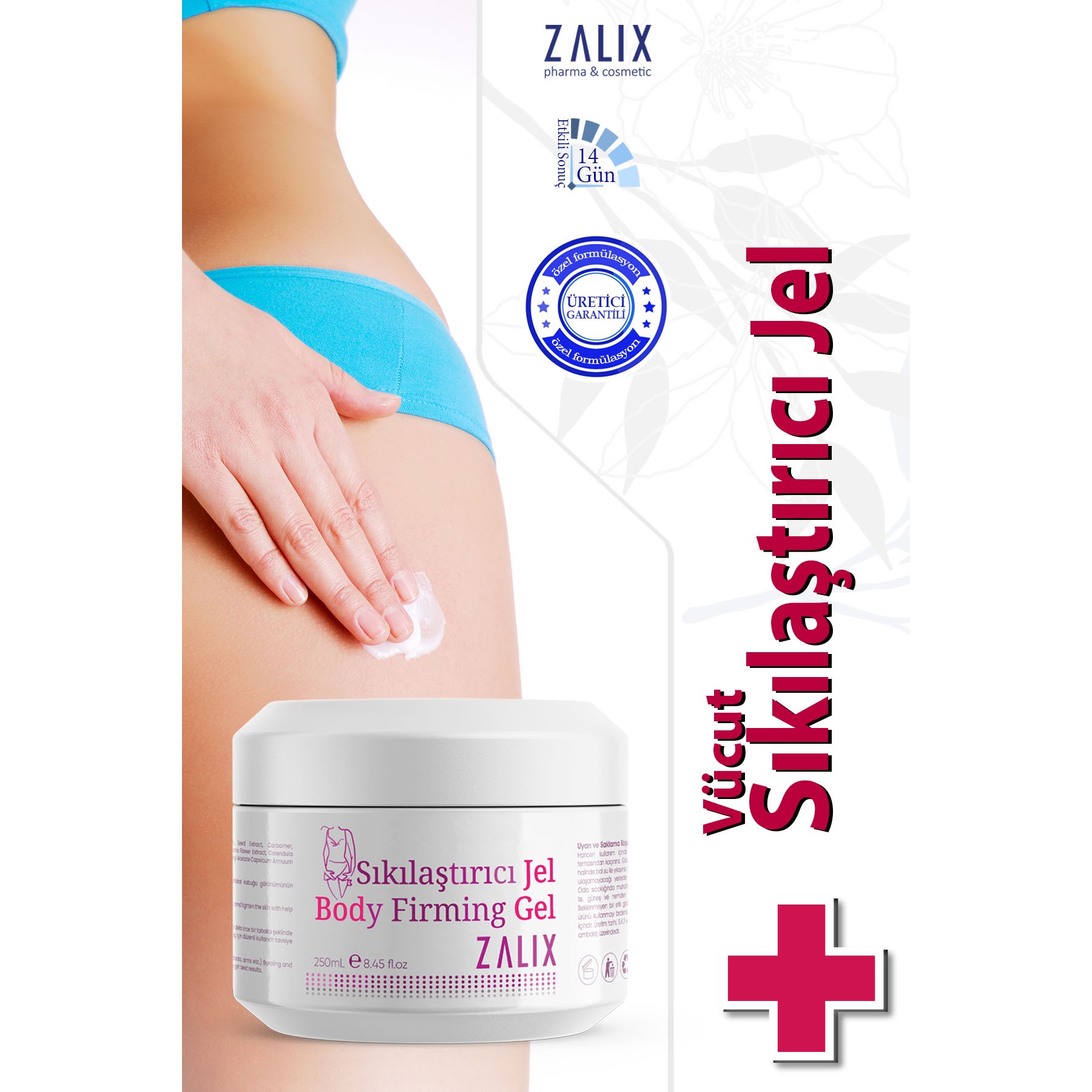Zalix Selülit Karşıtı Sıkılaştırıcı Vücut Şekillendirici Jel 250ml