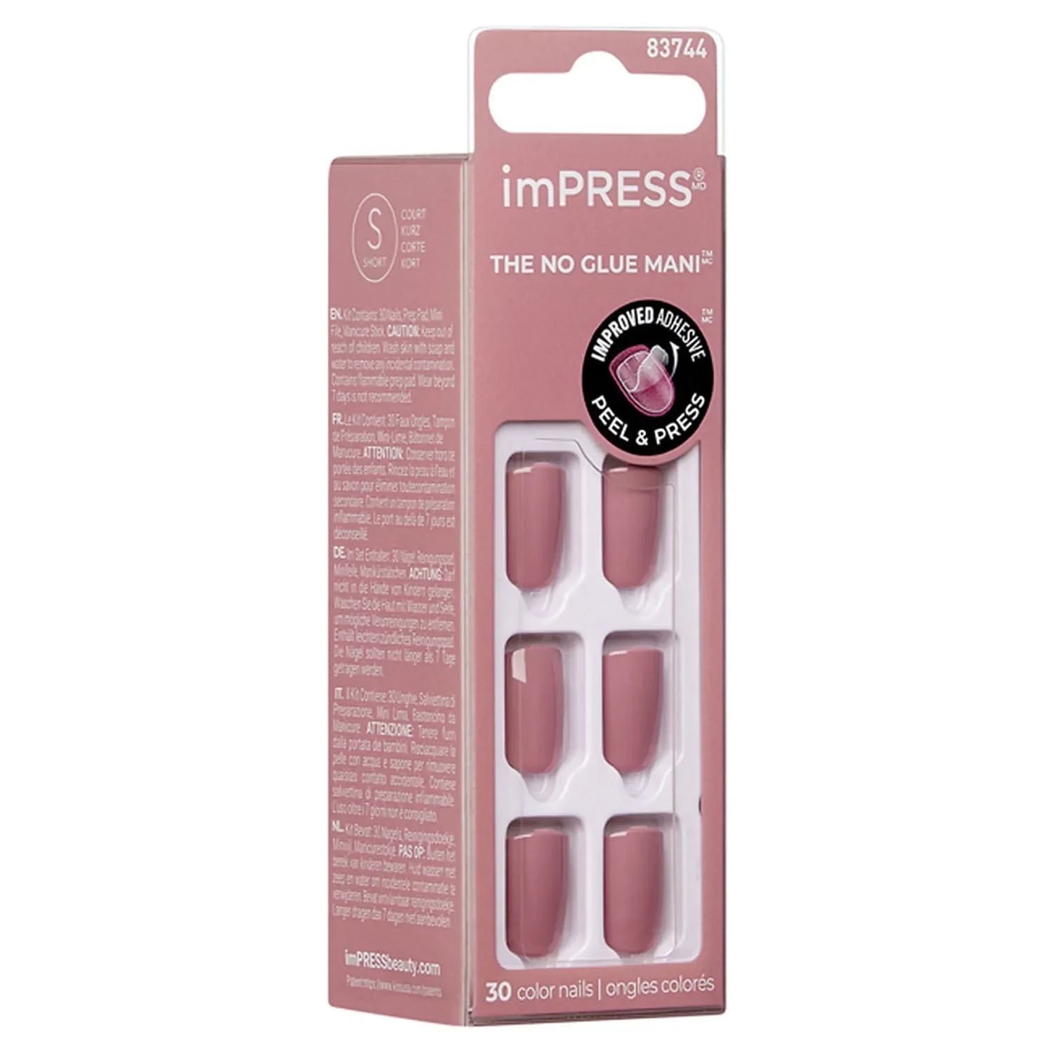 İmpress Color Kendinden Yapışkanlı Takma Tırnak Kısa Kiremit