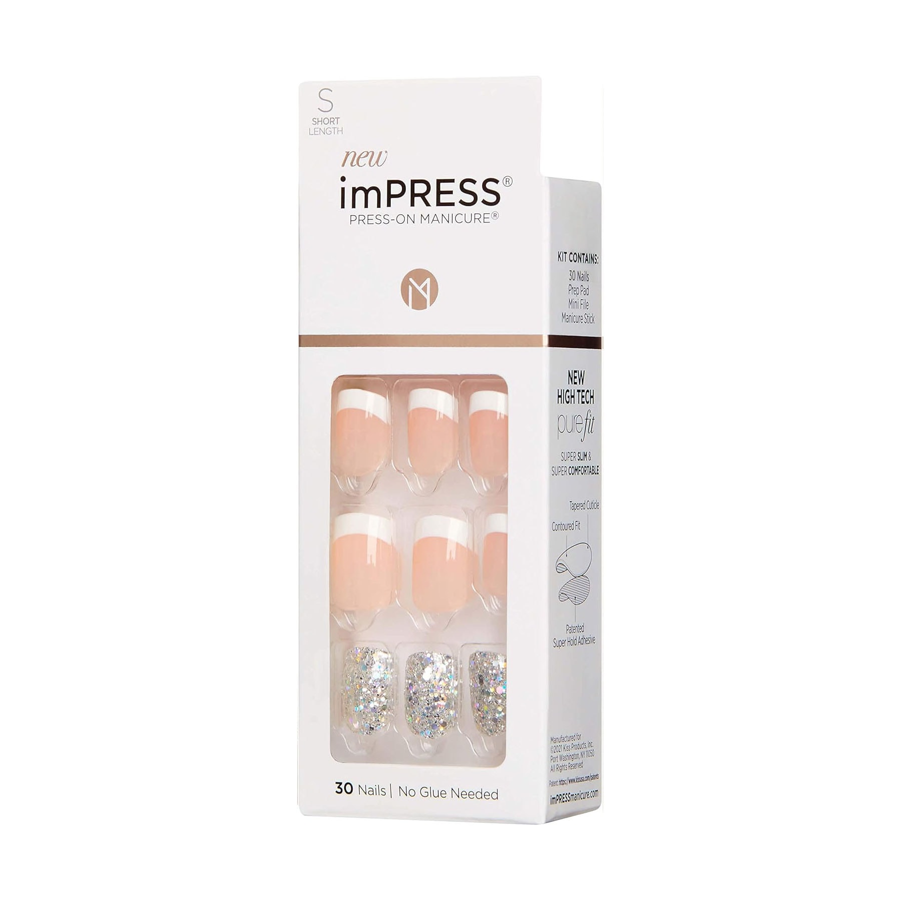 Impress French Simli Kendinden Yapışkanlı Kısa Takma Tırnak
