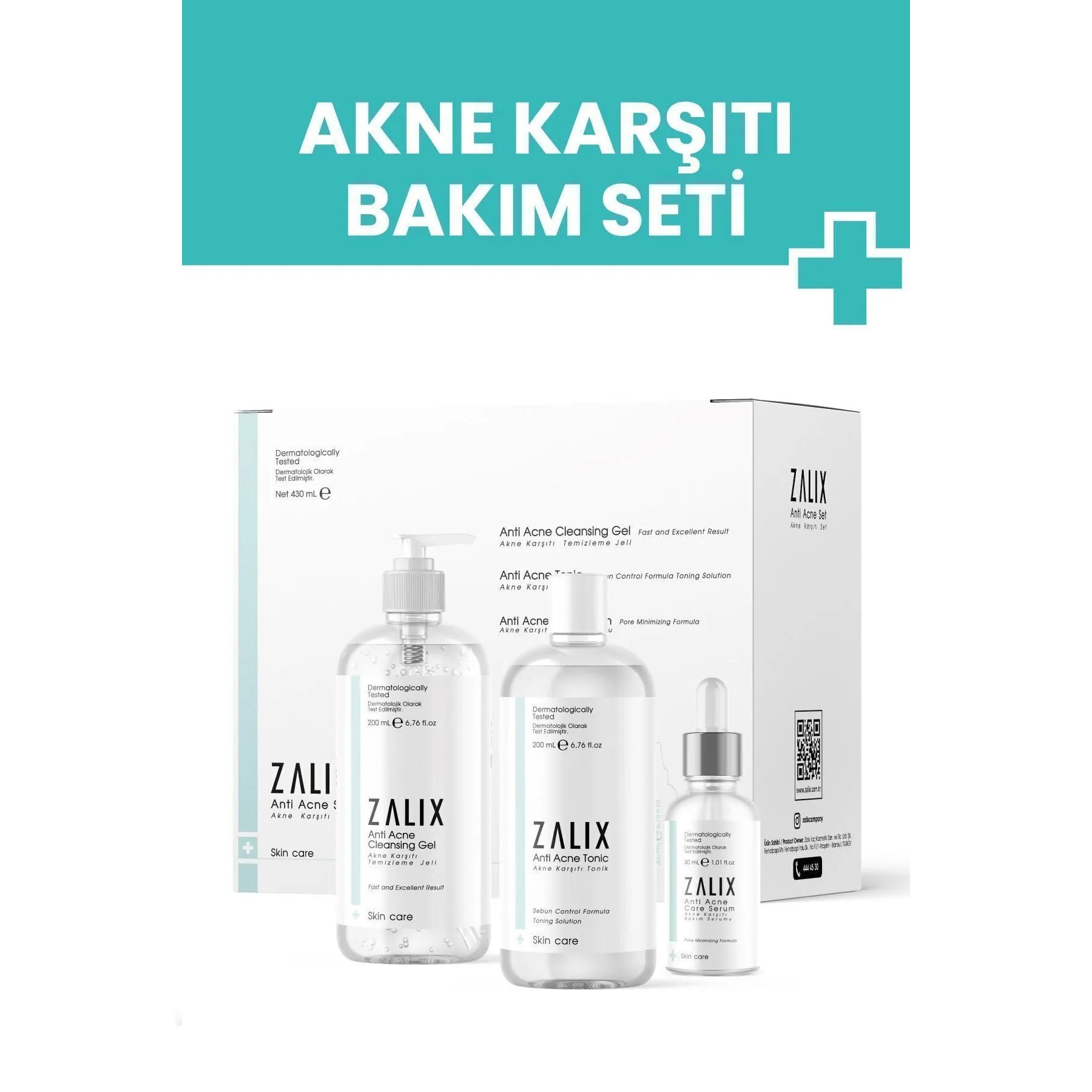Zalix Akne Sivilce ve Siyah Nokta Karşıtı Set