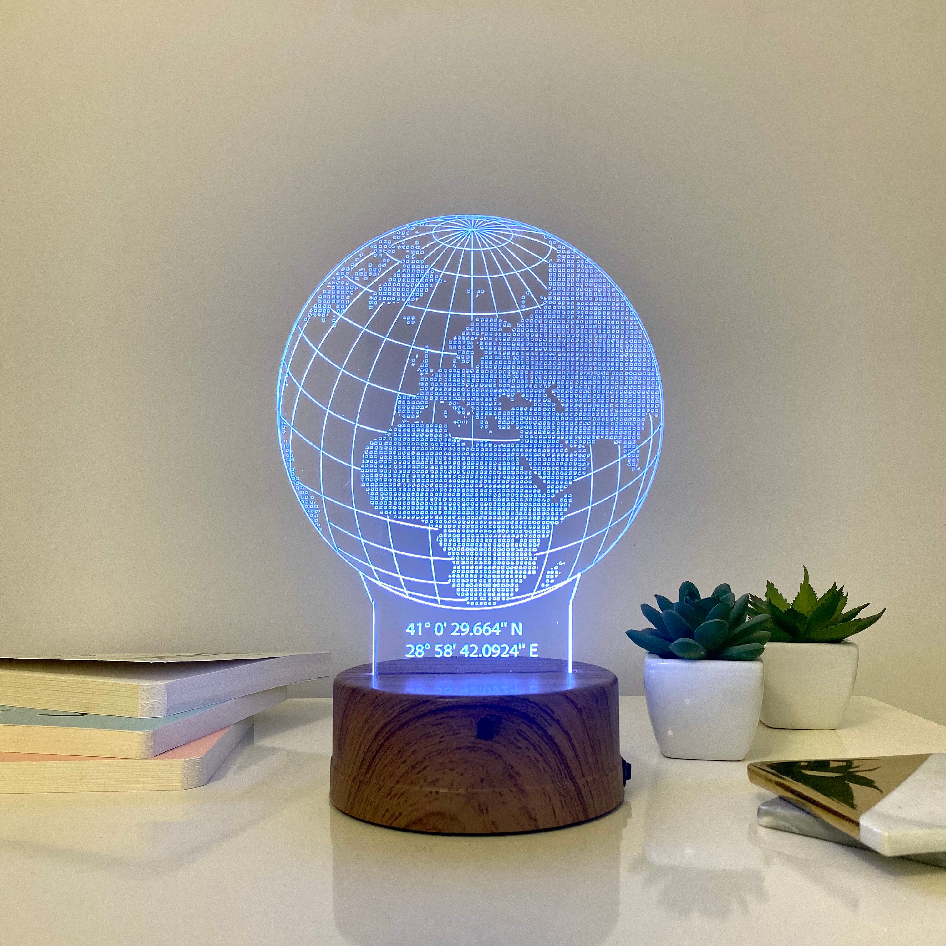 Dünya 3D Led Gece Lambası