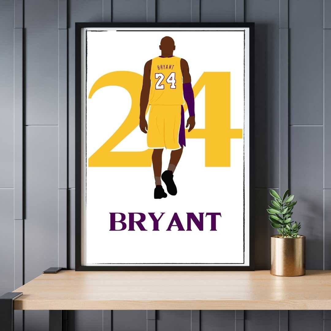 Kobe Bryant Tasarım Çerçeve - Number