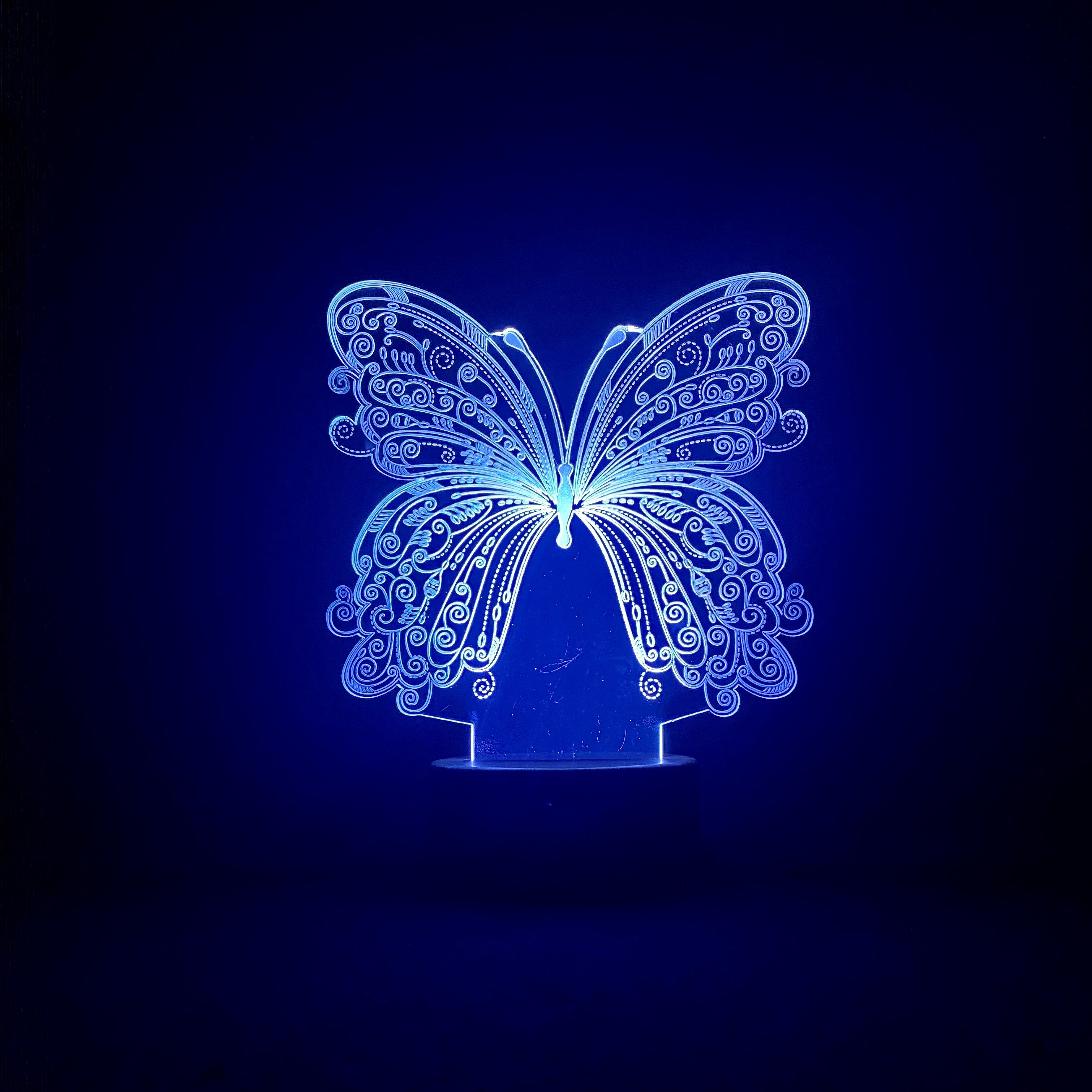Kelebek 3D Led Gece Lambası