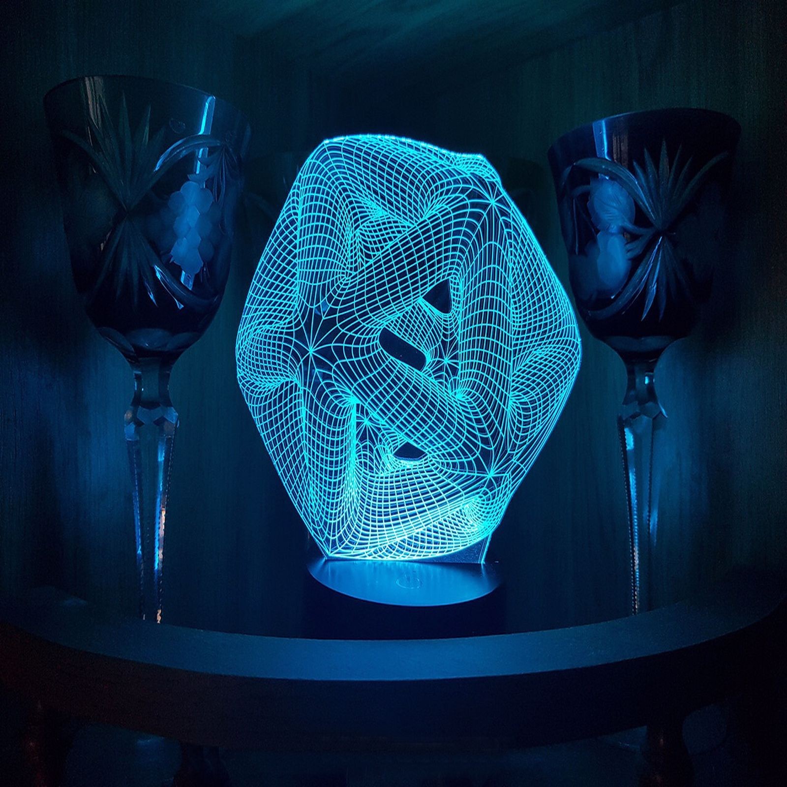 Virüs 3D Led Gece Lambası
