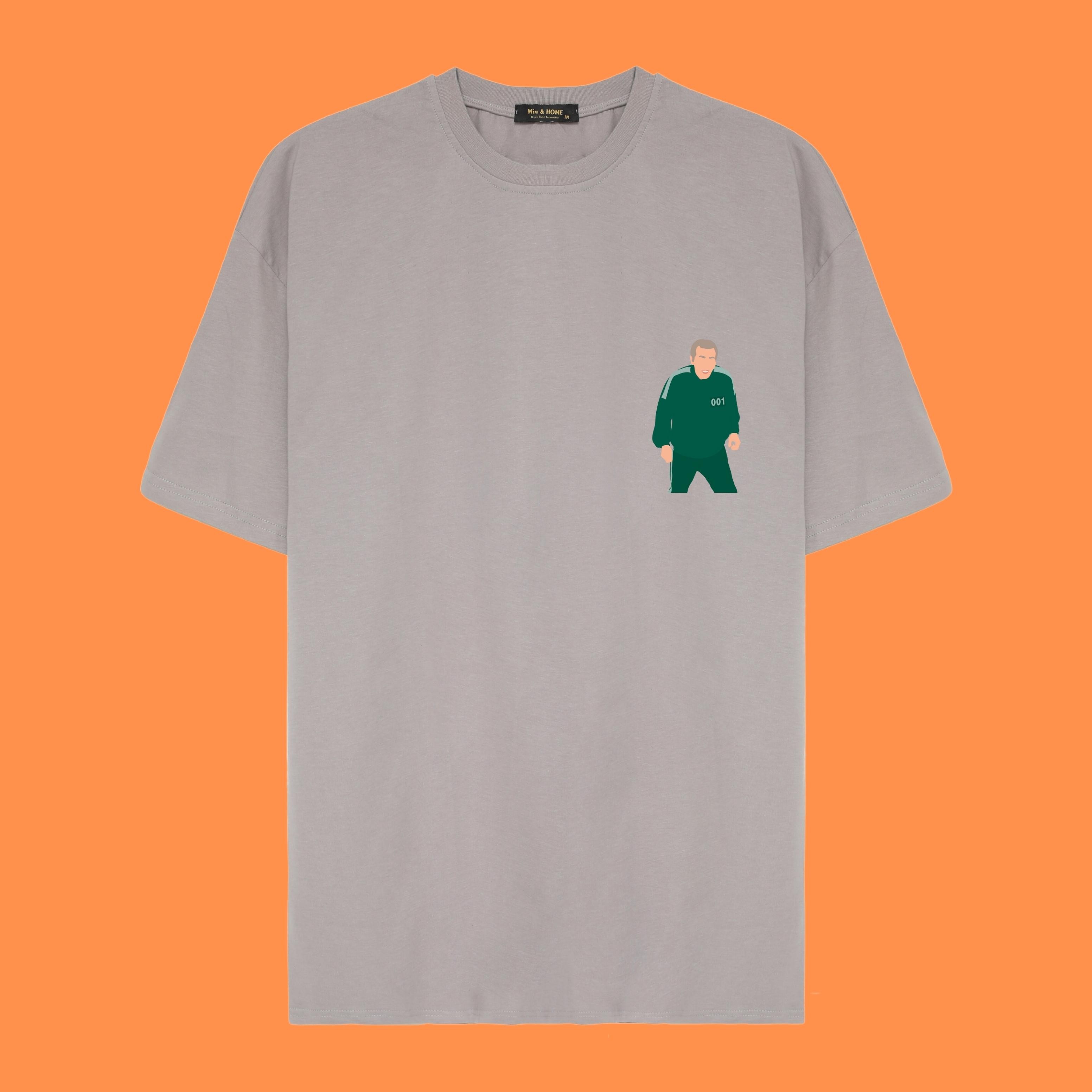 Squid Game Tasarım Oversize Tişört