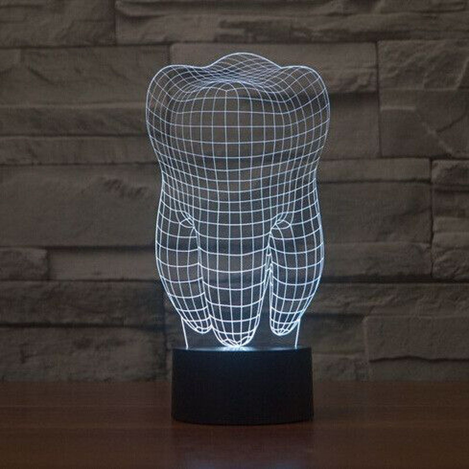 Diş 3D Led Gece Lambası