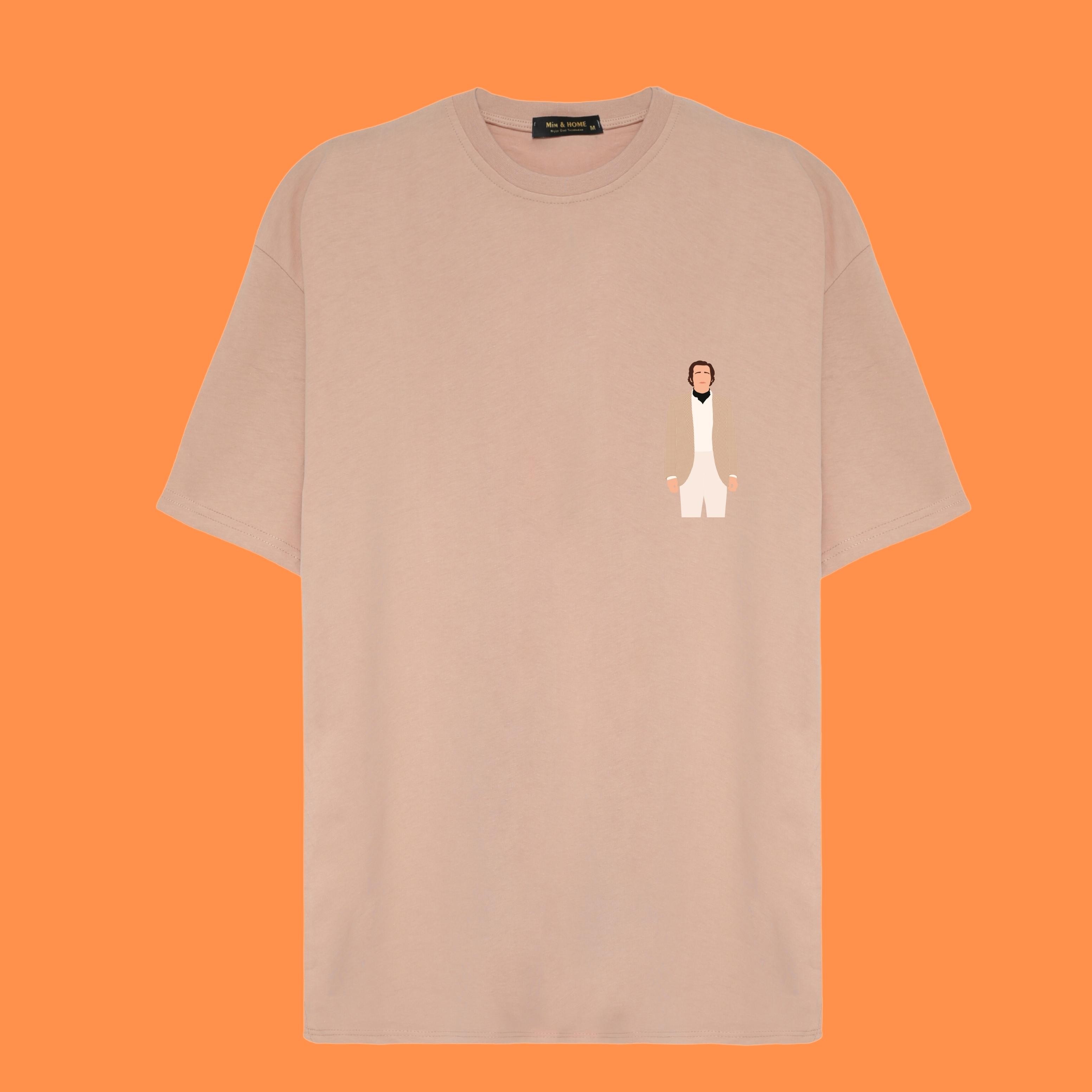 Jim Carrey Brown Tasarım Oversize Tişört
